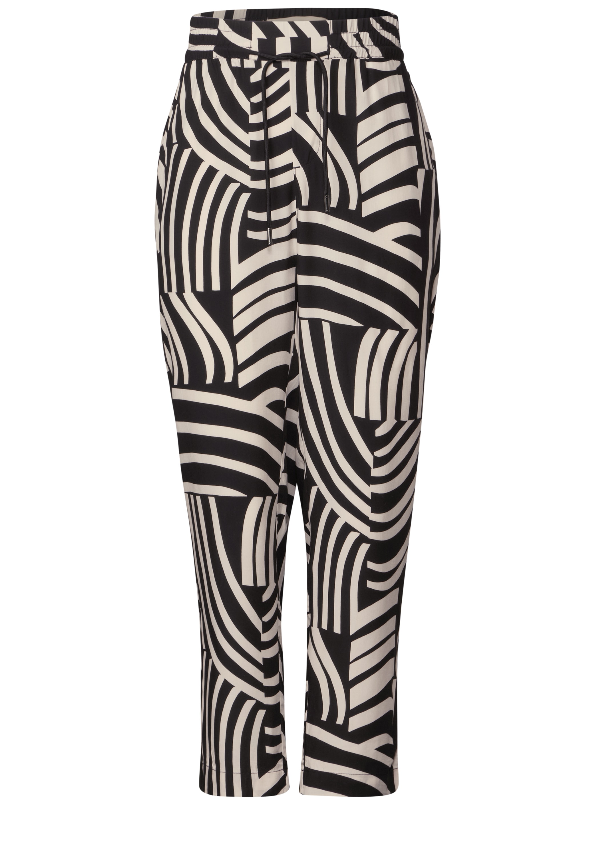 STREET ONE Stoffhose, mit gemusterten Galonstreifen