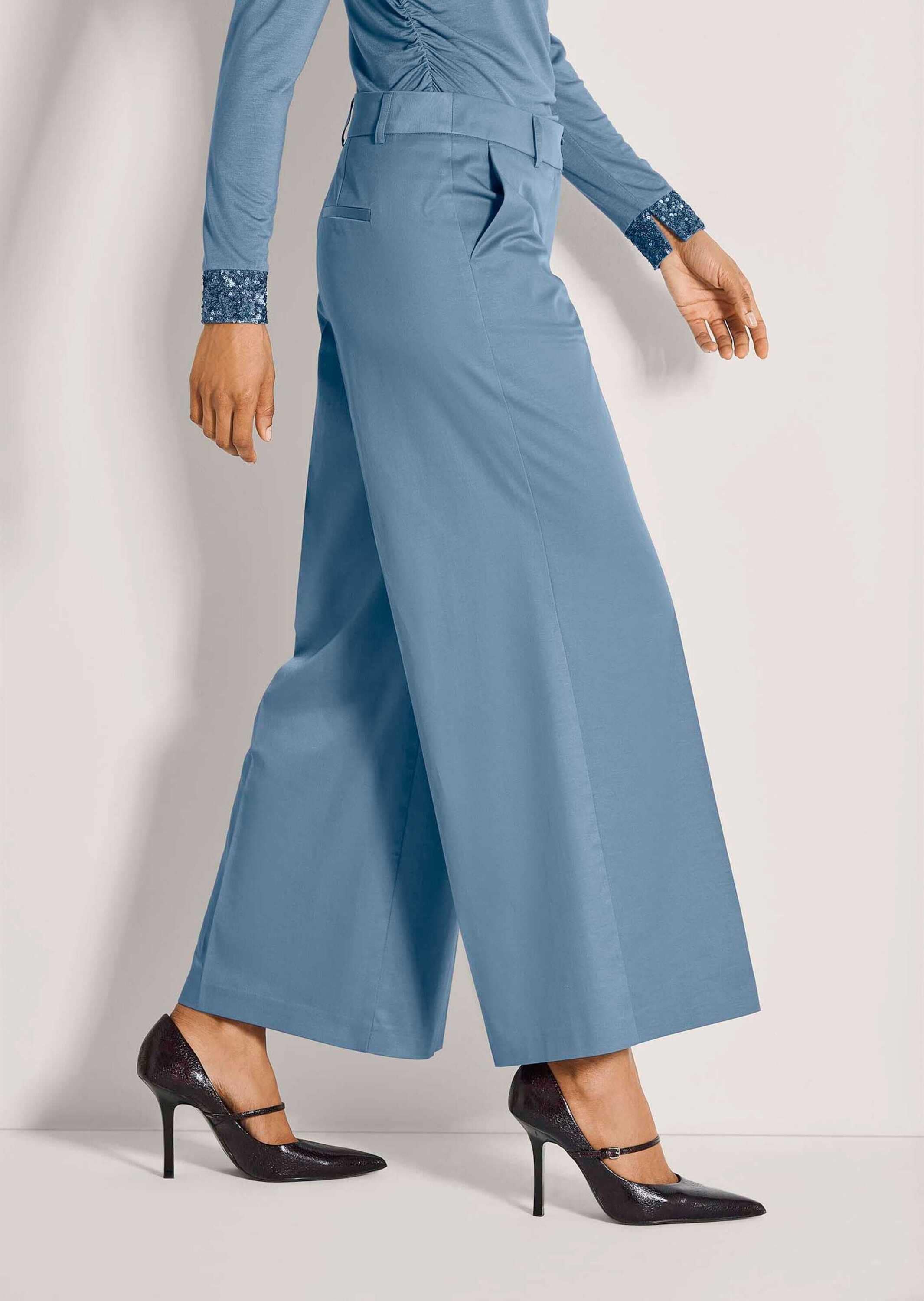 MADELEINE Culotte »Culotte Elegante 7/8-Hose mit Bügelfalten«