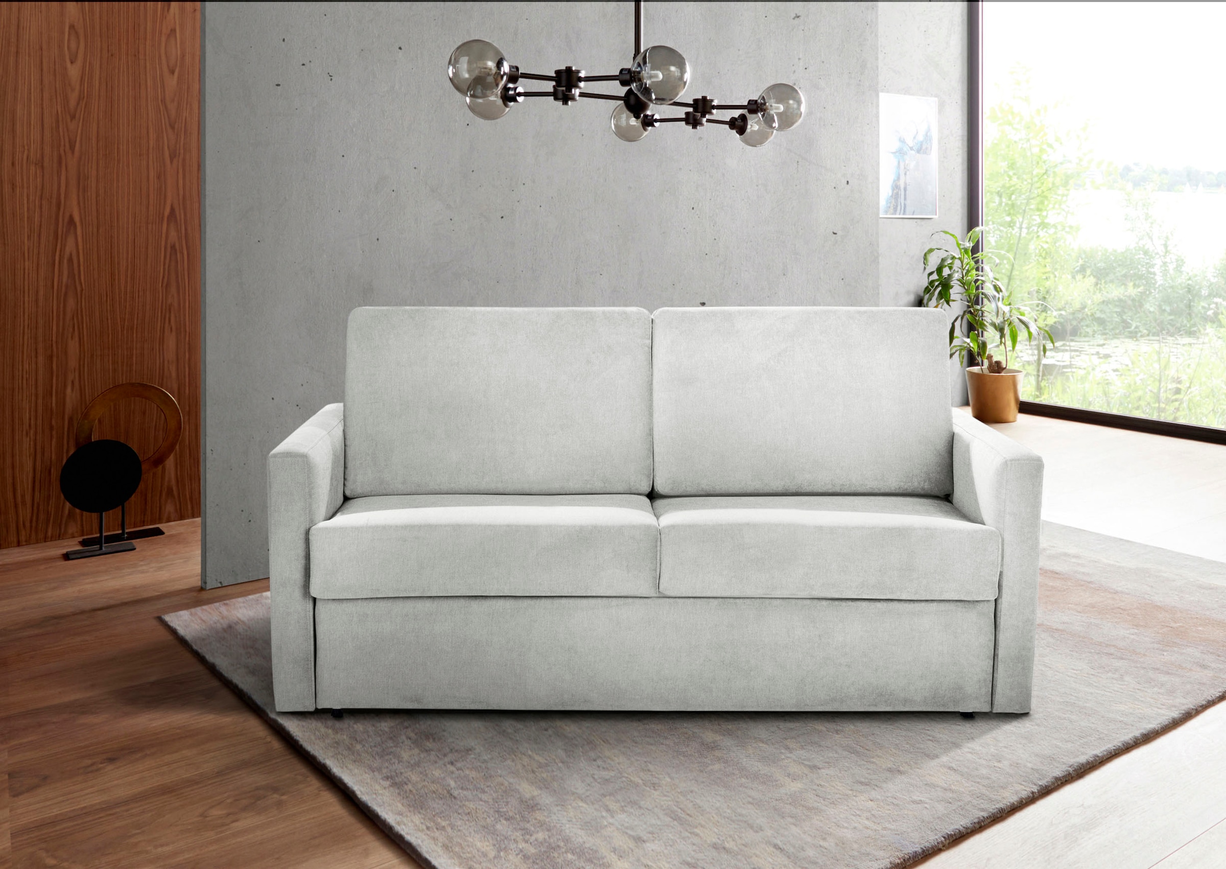 Places of Style Schlafsofa "Goldpoint 162 cm, Dauerschläfer, Liegefläche 120/200cm,", 2-Sitzer mit Bettfunktion, Bonell-