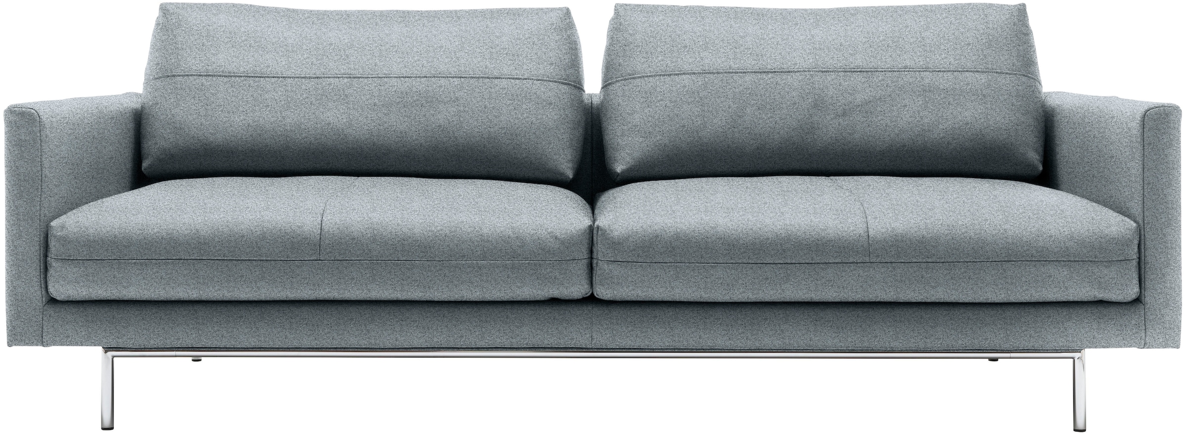 3-Sitzer, B:200cm H:91cm T:106cm, blau, CREATION BY ROLF BENZ, Sofas, "CR.414, Designsofa, edles Sofa, Loungesofa, Ledersofa, klares Design", aus