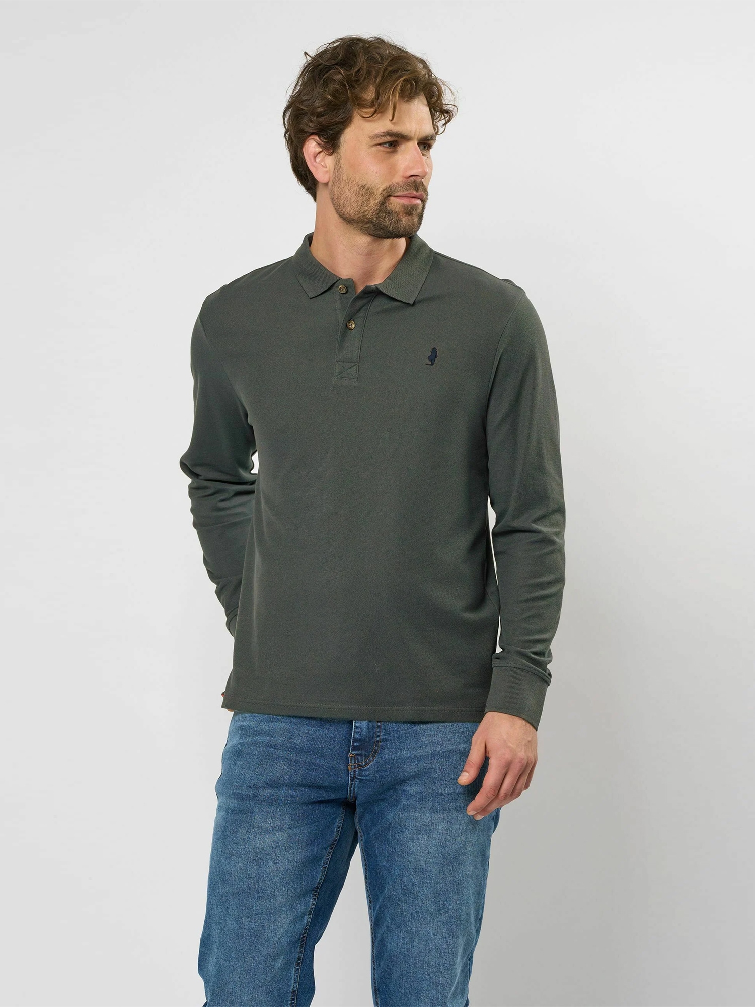 MCS Langarmhemd "MCS Polo long sleeve Rockwall" günstig online kaufen
