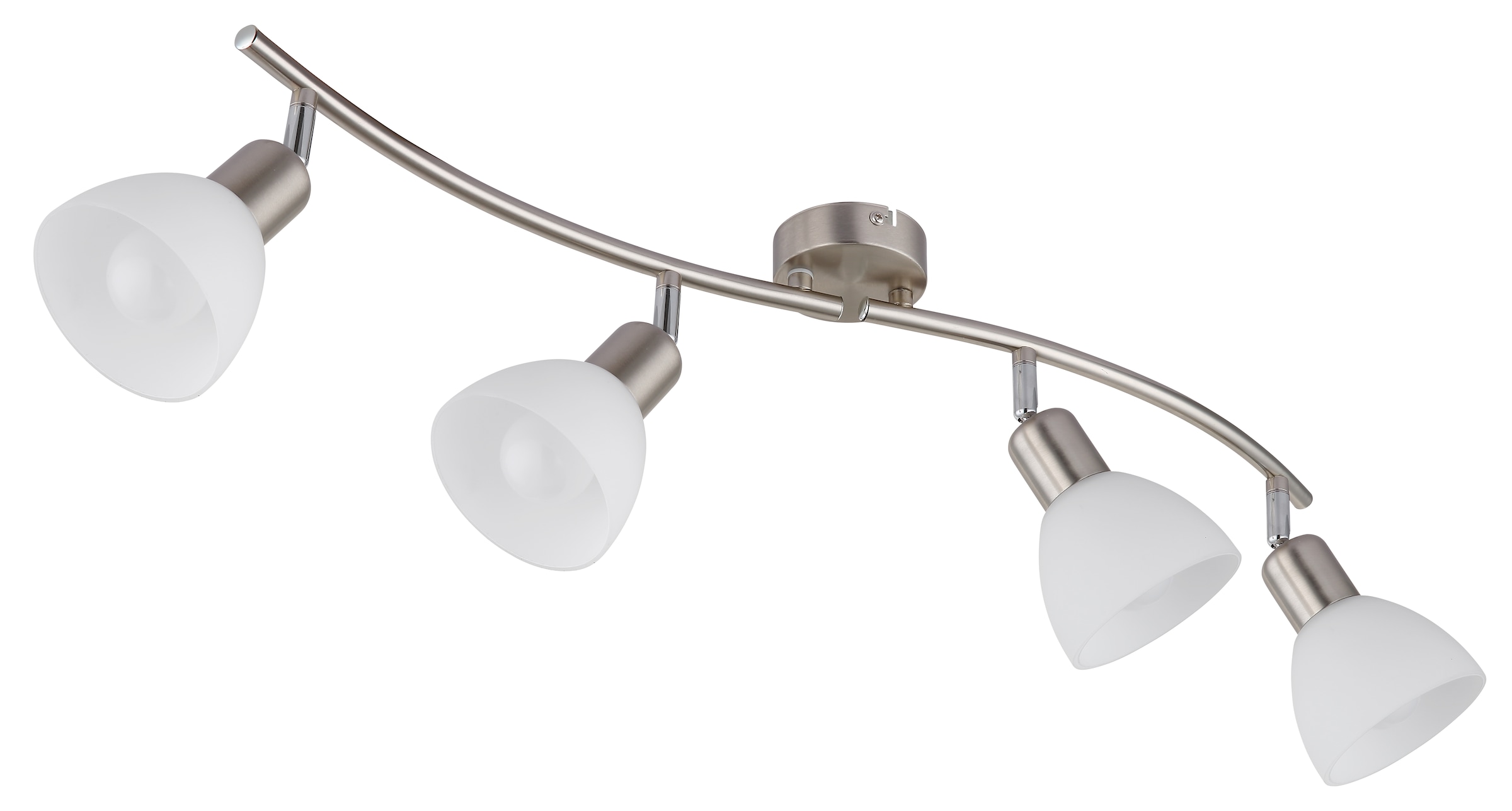 NOWA LED Deckenleuchte »MALTE« E14 1 Stk. Warmweiß Deckenstrahler Glas opal Gläser Wohnzimmer Flur Schlafzimmer