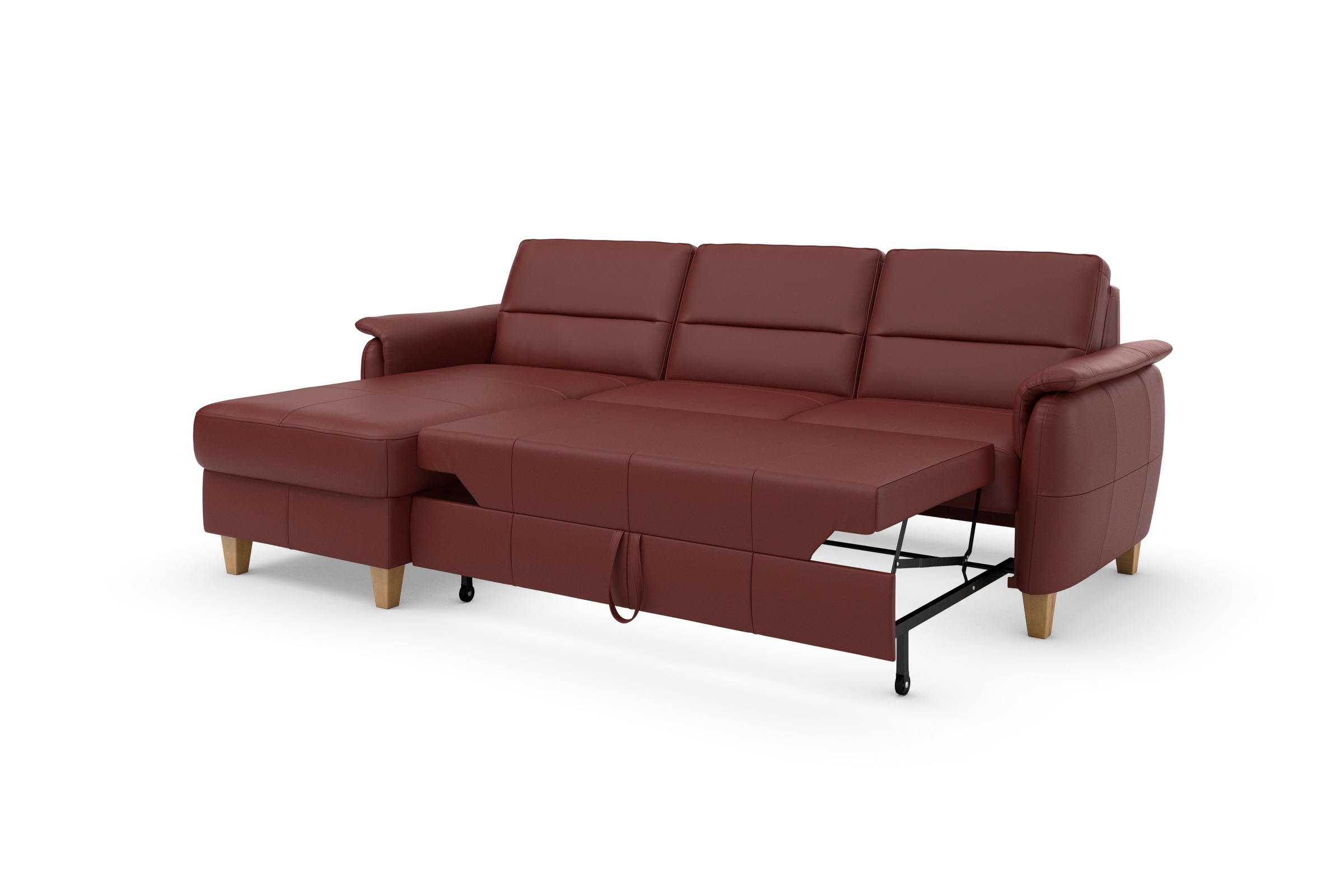 Home affaire Ecksofa »Palmera L-Form«, Federkern, wahlweise mit Bettfunktion und mit/ohne Bettkasten