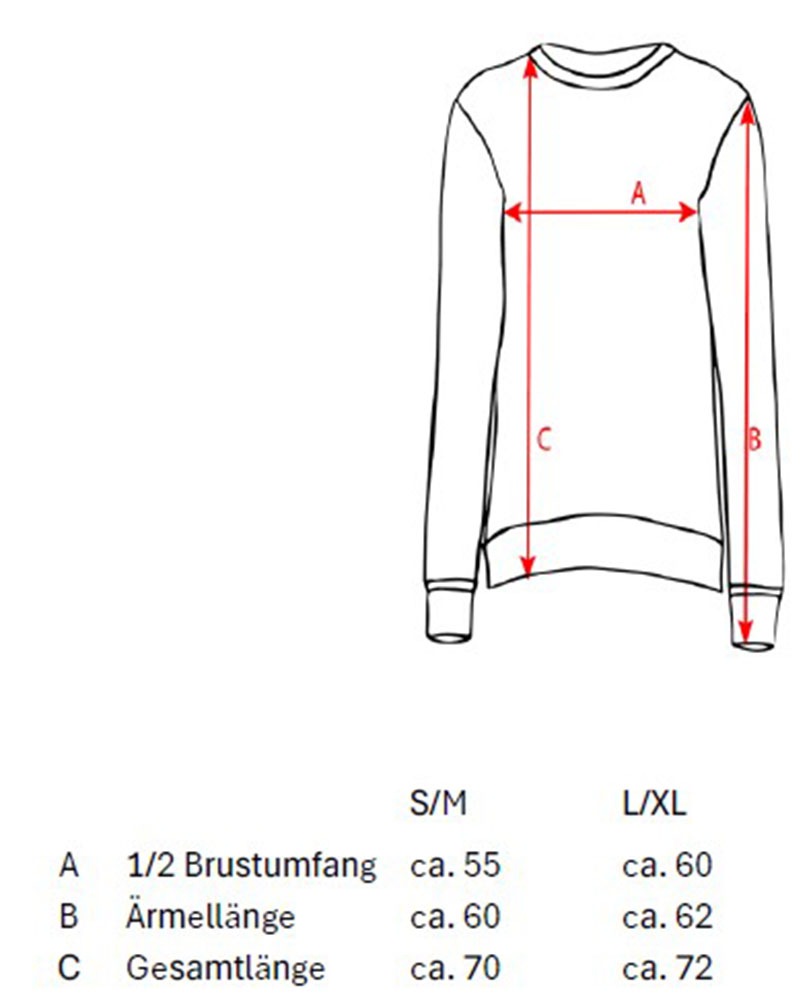 Thumbnail - Zwillingsherz Sweatshirt, Rundhalsausschnitt, Langarm, Baumwollmischung