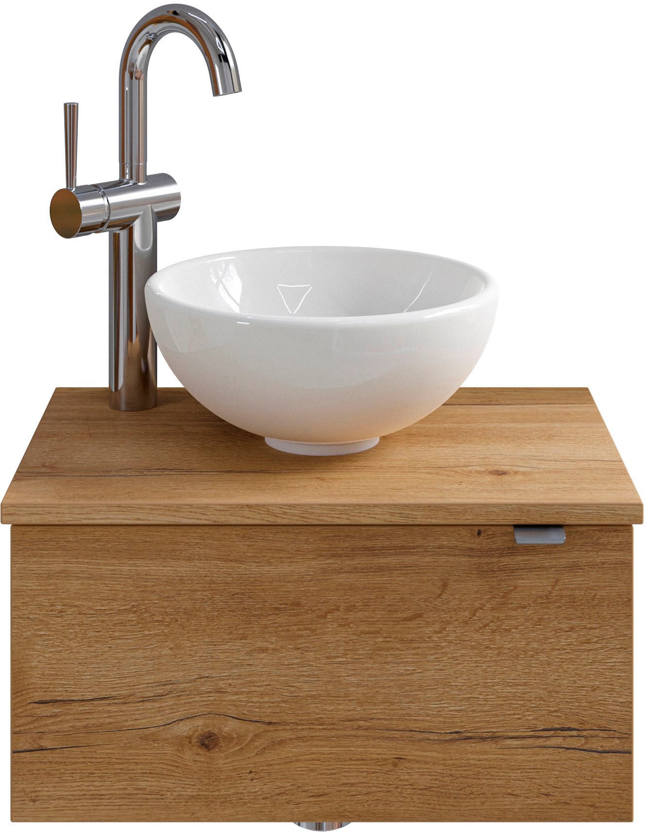 Saphir Badmöbel-Set »Serie 6915«, (4 St.), Gäste-Bad, 51 cm breit, mit LED-Spiegel und 1 Tür