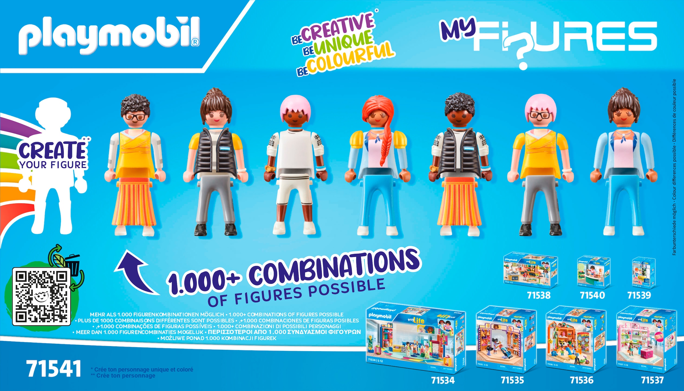 Playmobil® Konstruktions-Spielset »My Figures: Shopping (71541), My Life« Made in Europe