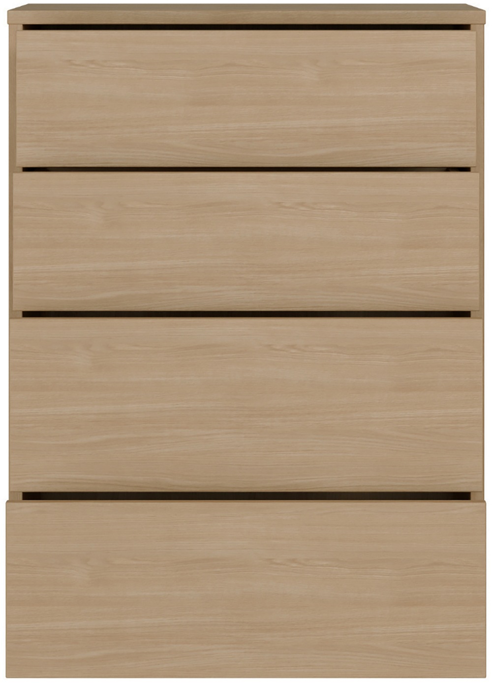 Thumbnail - FORTE Kommode "Alice Springs, Kommode 4 Schubkästen B/H/T 74,5/99,1/34,9 cm" Schubkästen mit Vollauszug, Grifflos, Push ...