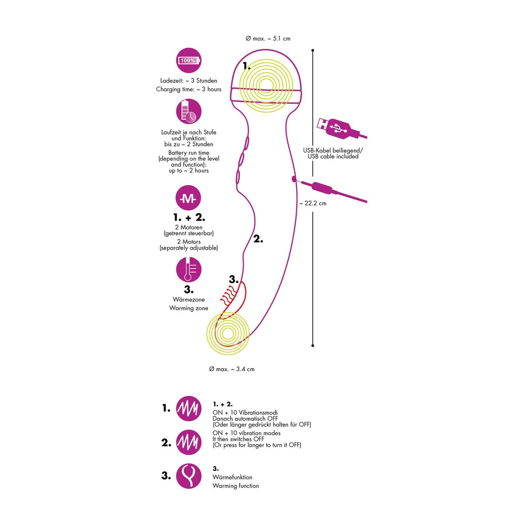 You2Toys Wand Massager »Rechargeable Warming Vibe«
