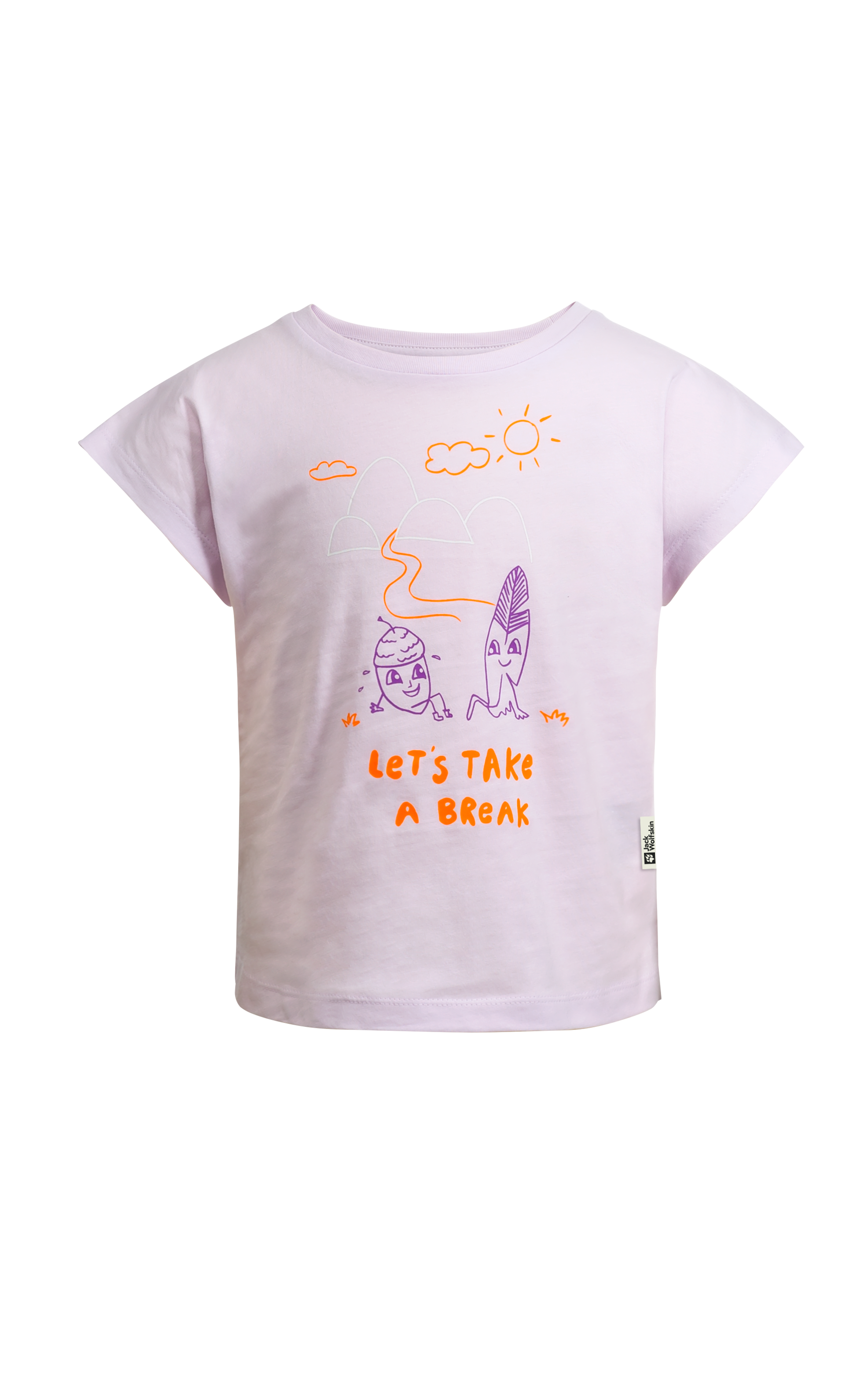 Jack Wolfskin T-Shirt »TAKE A BREAK T G«, für Mädchen mit einem süßen Aufdruck