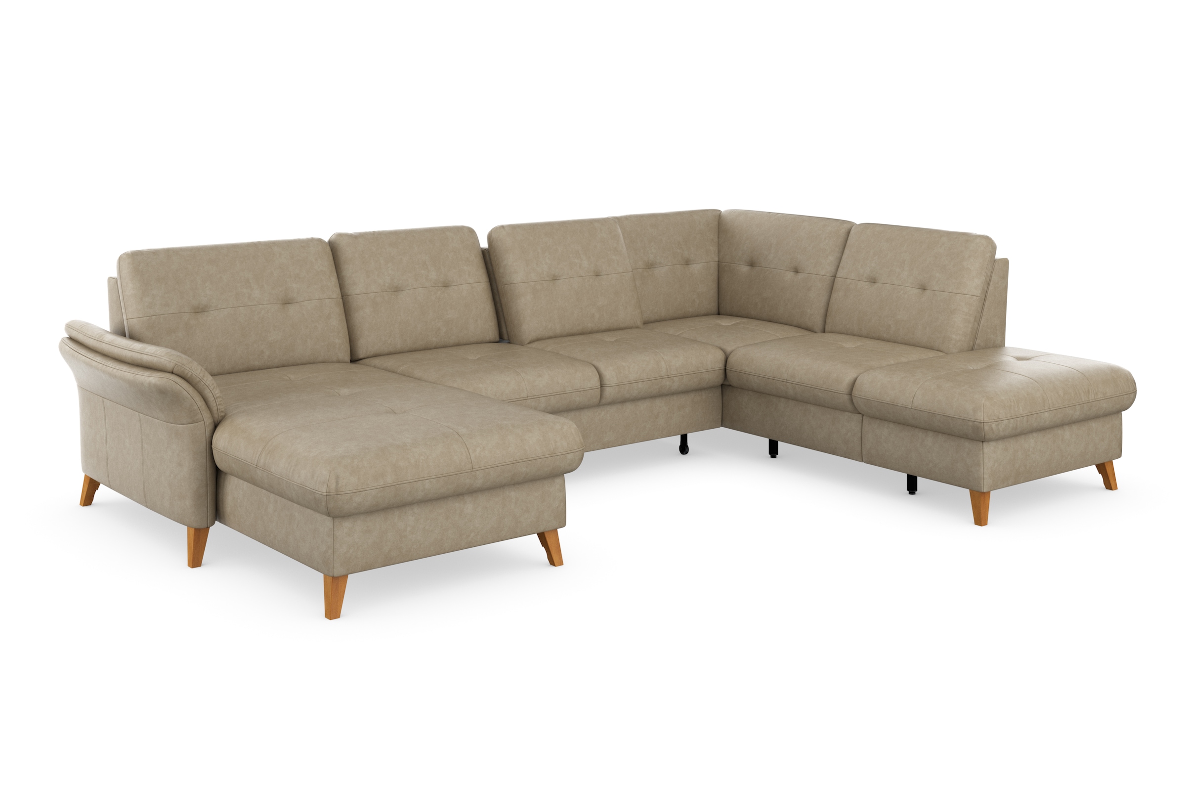 sit&more Wohnlandschaft »Göteborg«, inkl. Sitztiefenverstellung, wahlweise mit Bettfunktion & Bettkasten