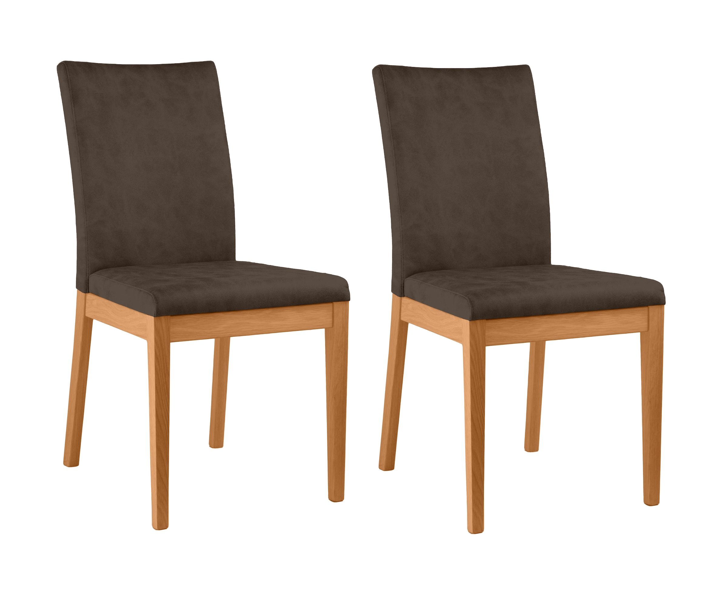 Home affaire 4-Fußstuhl "Dendres" (Set) 2 Stk. Microfaser Sitz und Ruecken günstig online kaufen