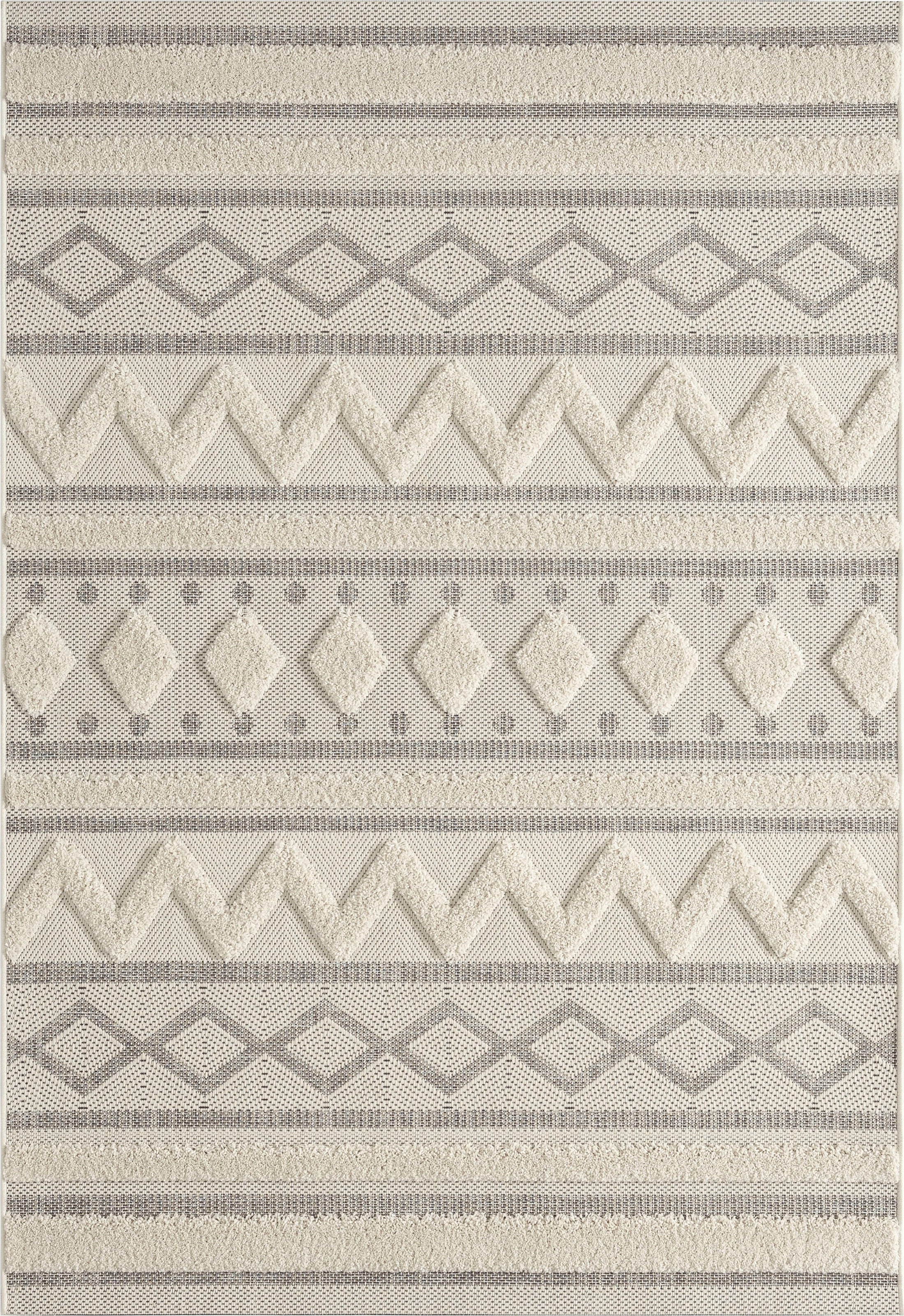 merinos Teppich "Kayra 54064" rechteckig 20 mm Höhe Hoch Tief Struktur, Boh günstig online kaufen