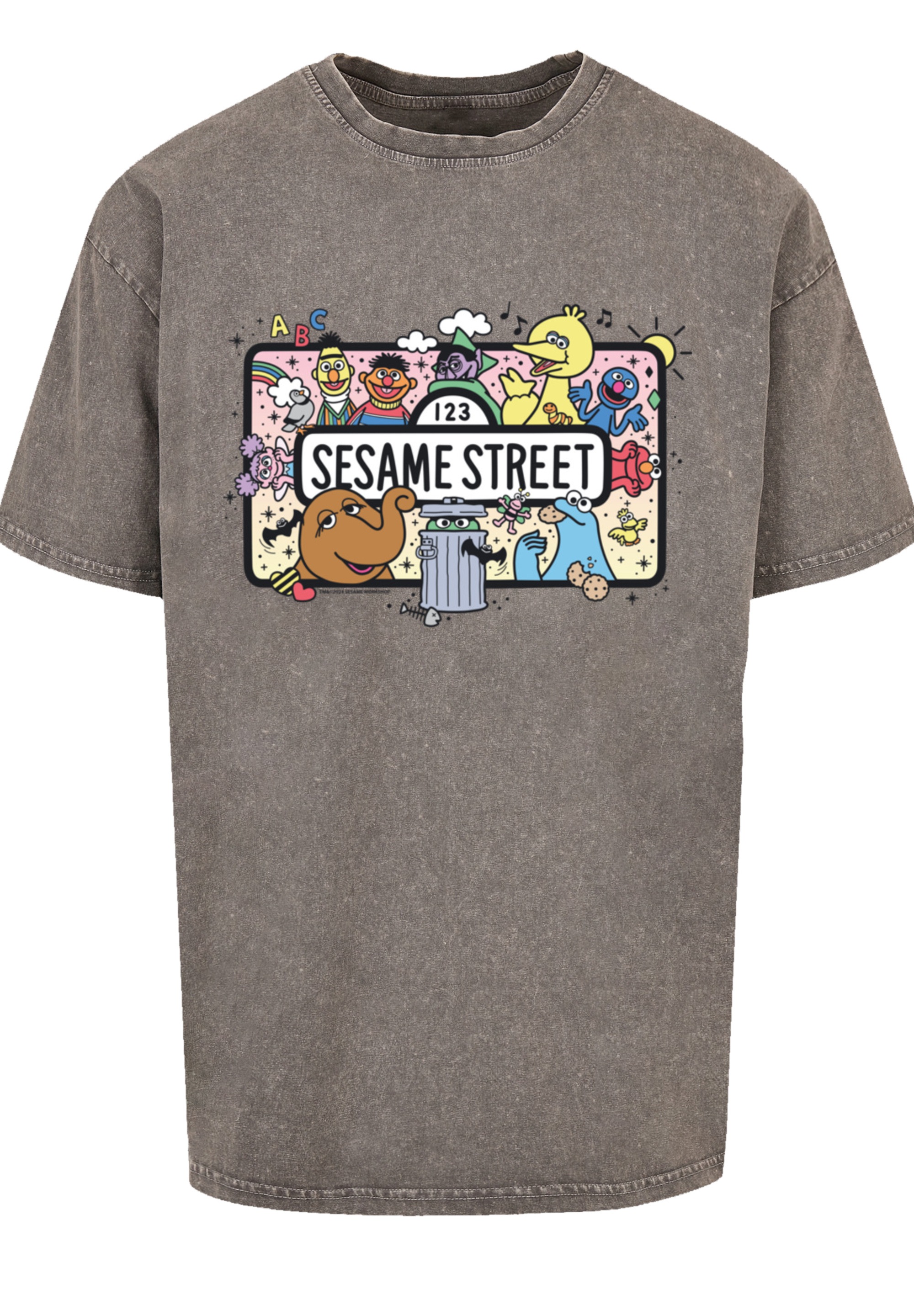 F4NT4STIC T-Shirt »Sesamstraße Sesame Team Colour«, Premium Qualität