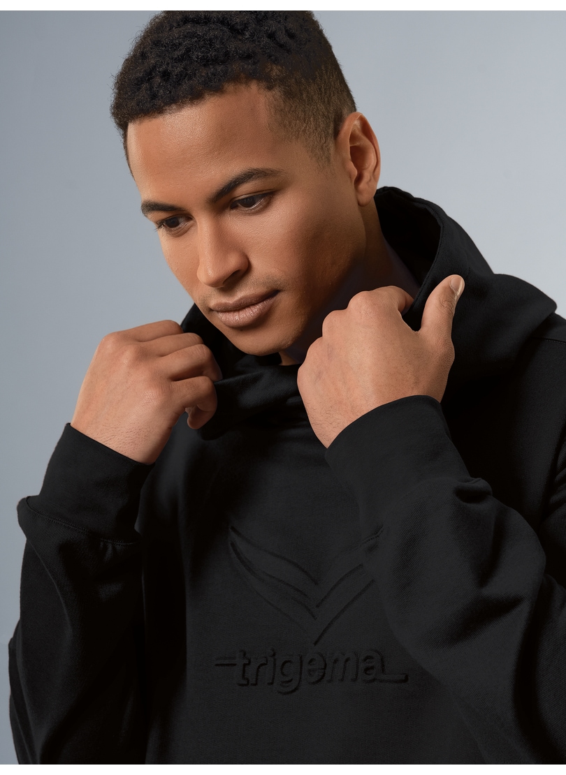 Trigema Kapuzensweatshirt "TRIGEMA Kapuzenpullover mit großem 3D-Motiv" günstig online kaufen
