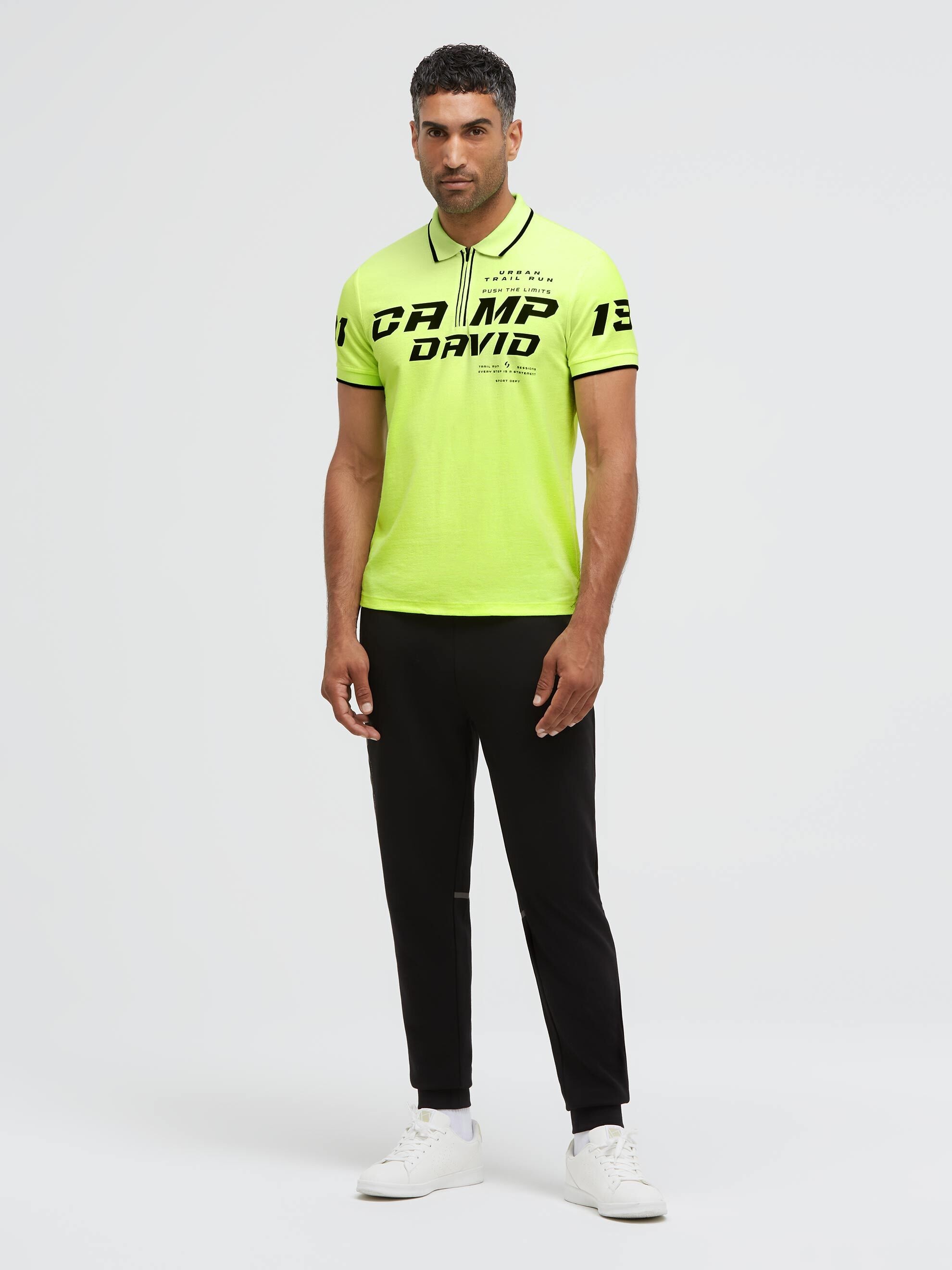 CAMP DAVID Poloshirt mit Seitenschlitze