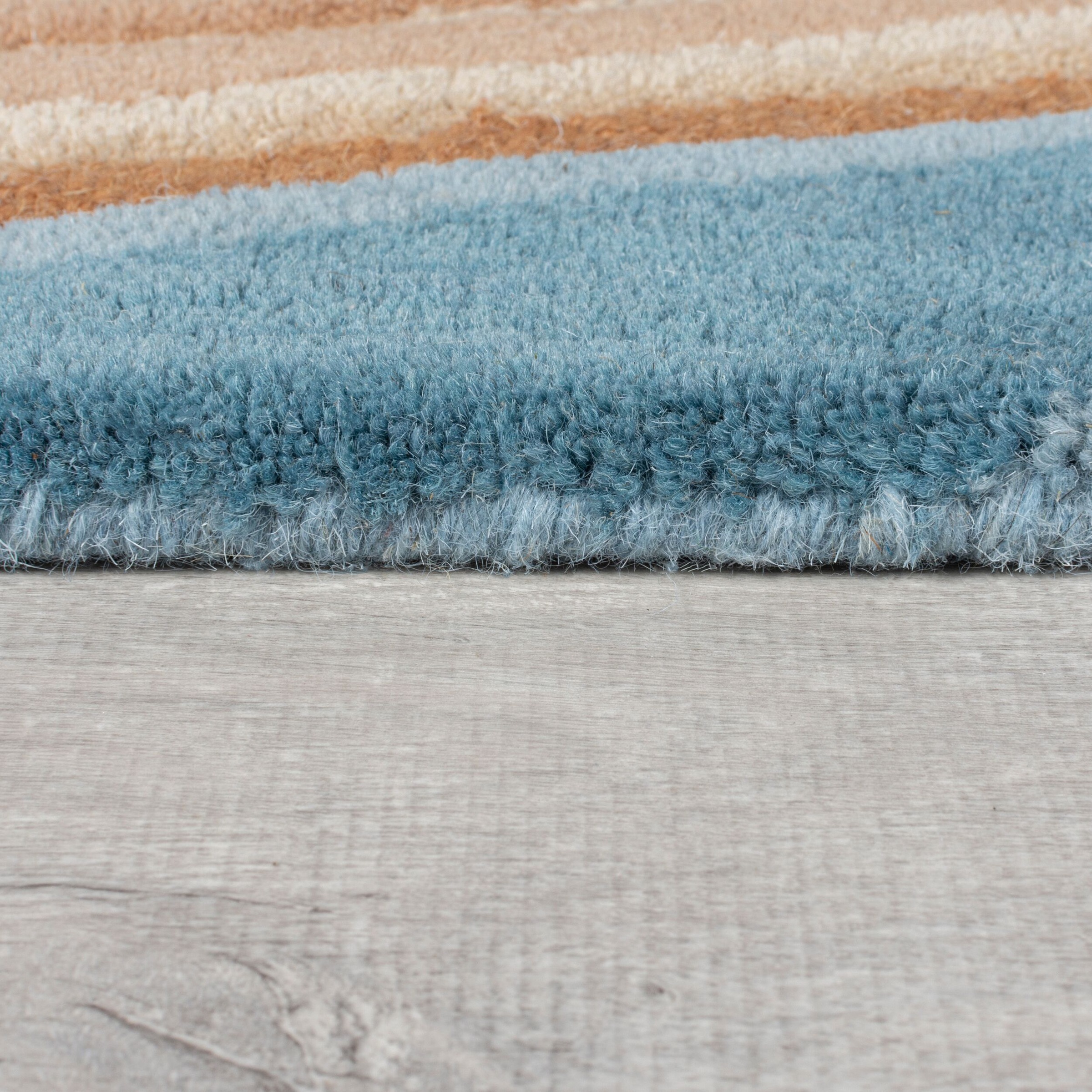 FLAIR RUGS Wollteppich »Abstract Flow«, rechteckig, 10 mm Höhe, Abstract Swirl Teppich