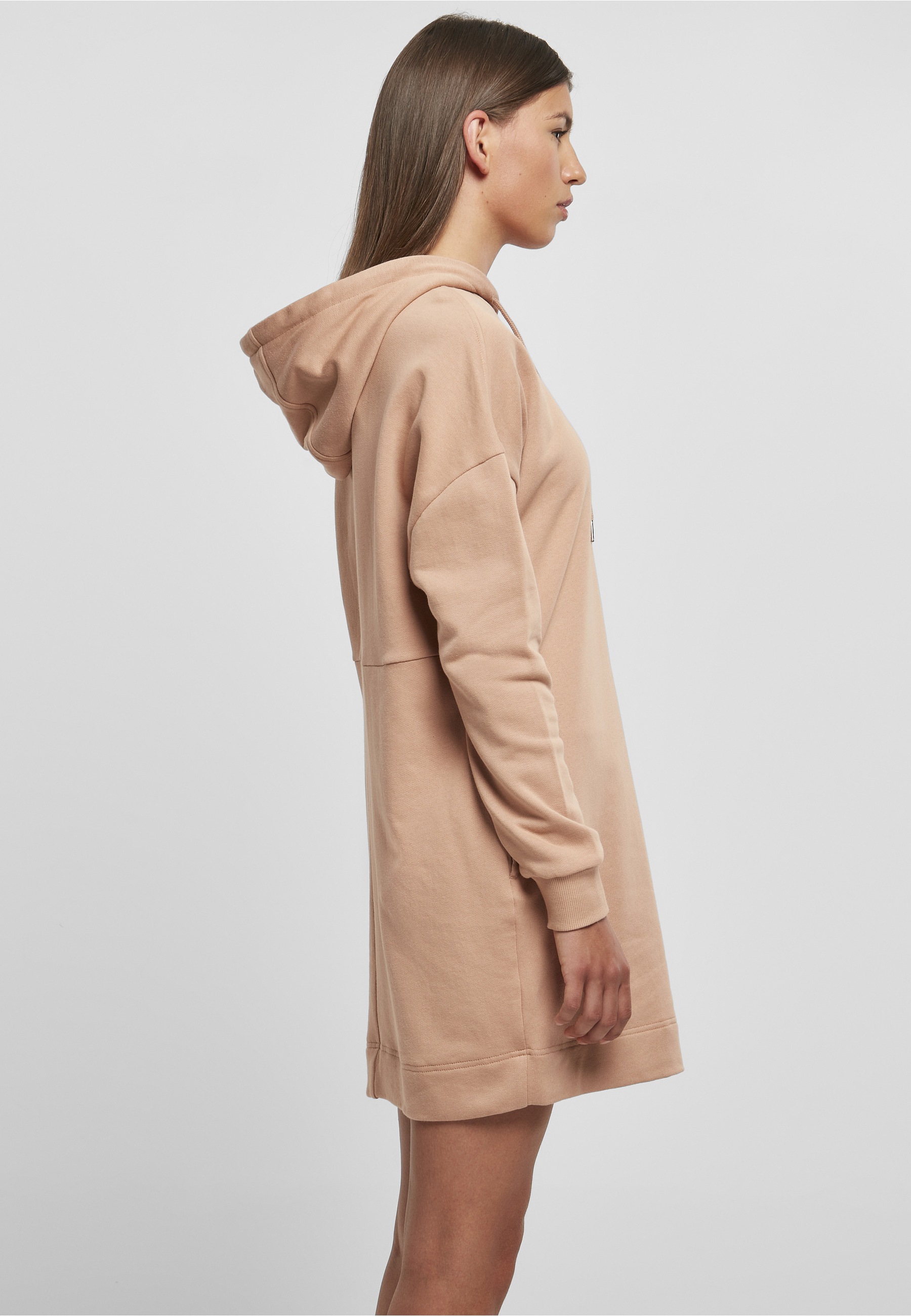 URBAN CLASSICS Shirtkleid »Urban Classics Damen Ladies Organic Oversized Terry Hoody Dress« 1 Stk. tlg.