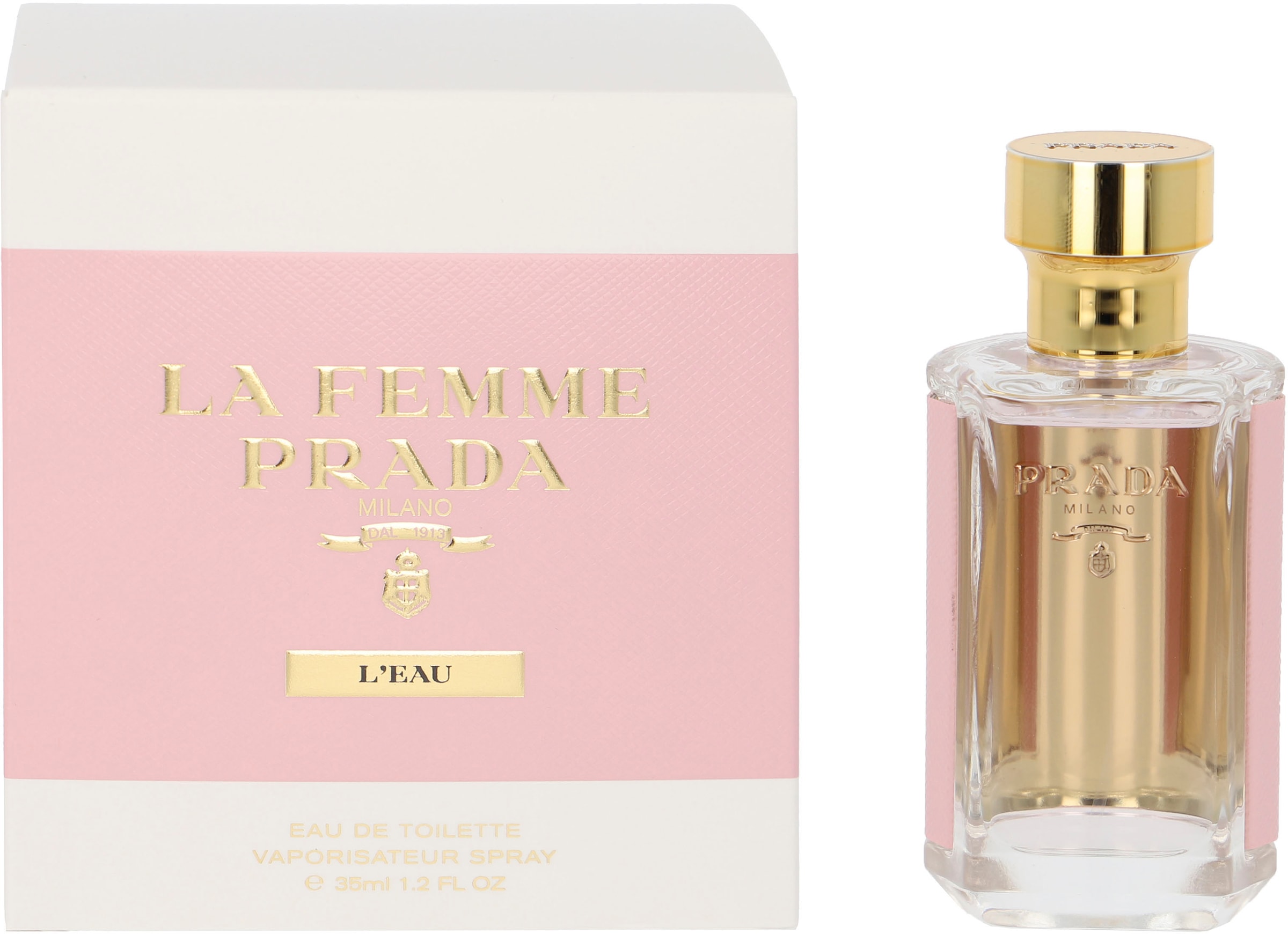 PRADA Eau de Toilette »Prada La Femme L'Eau«, Blumig-zitrischer Duft mit Mandarinenorange, Tuberose und Holz.