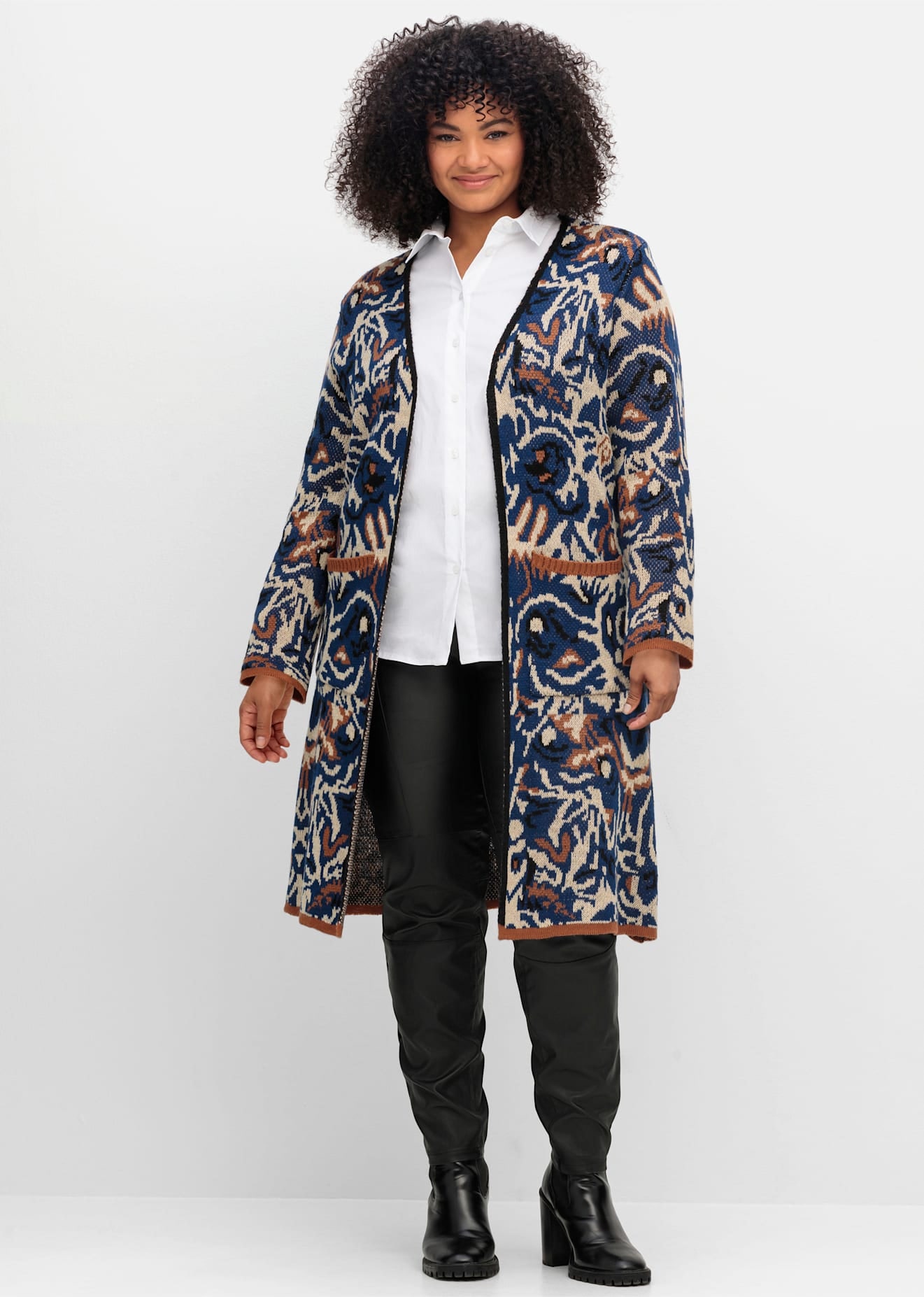 sheego by Joe Browns Longstrickjacke günstig online kaufen