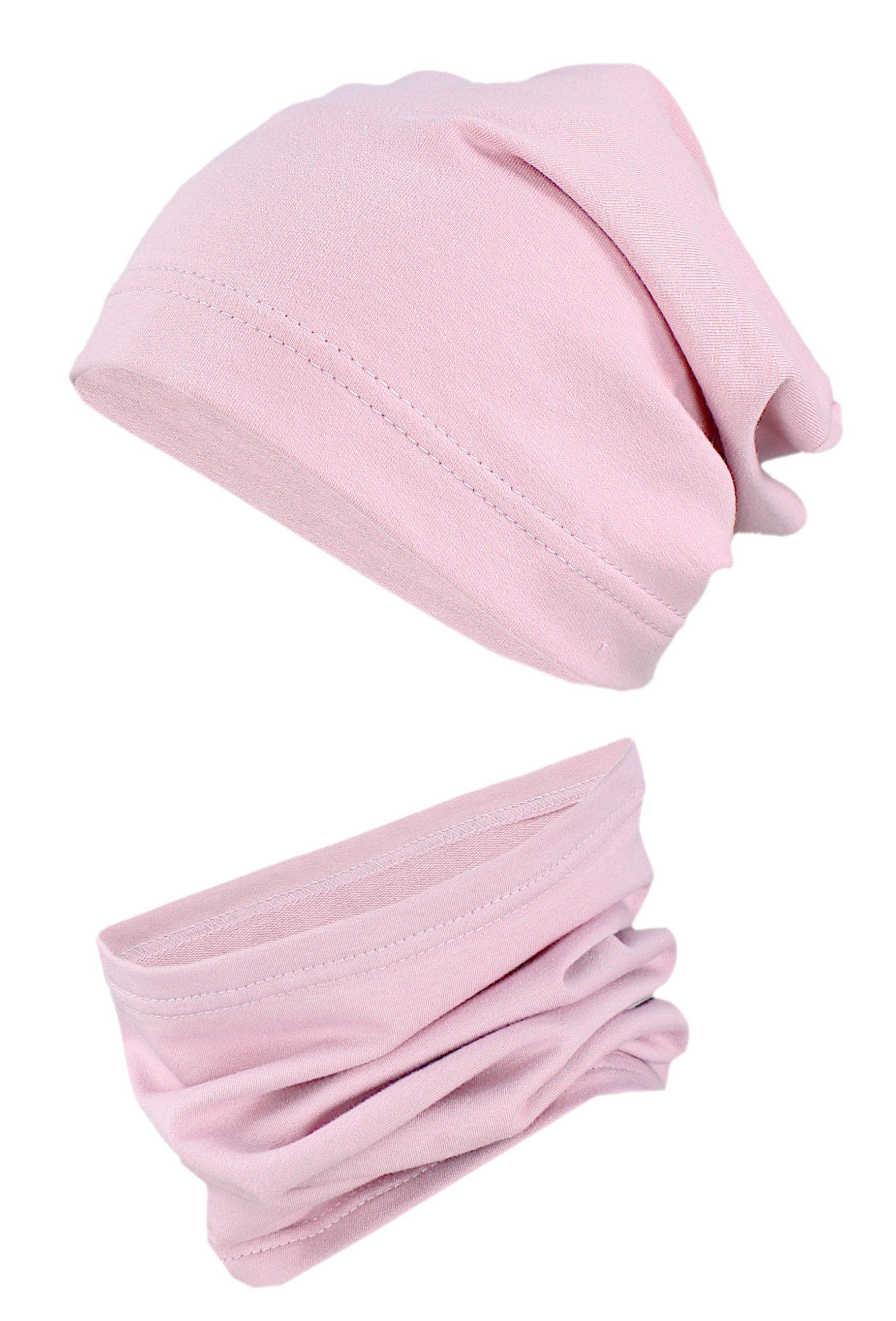 TupTam Beanie "Mütze Kinder Beanie Mütze Schlauchschal Set"