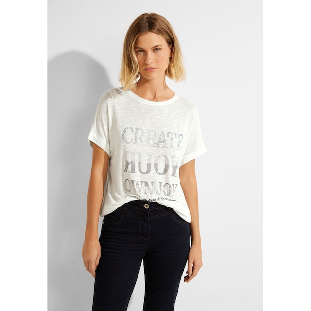 Cecil T-Shirt, aus softer Viskose für bestellen | BAUR