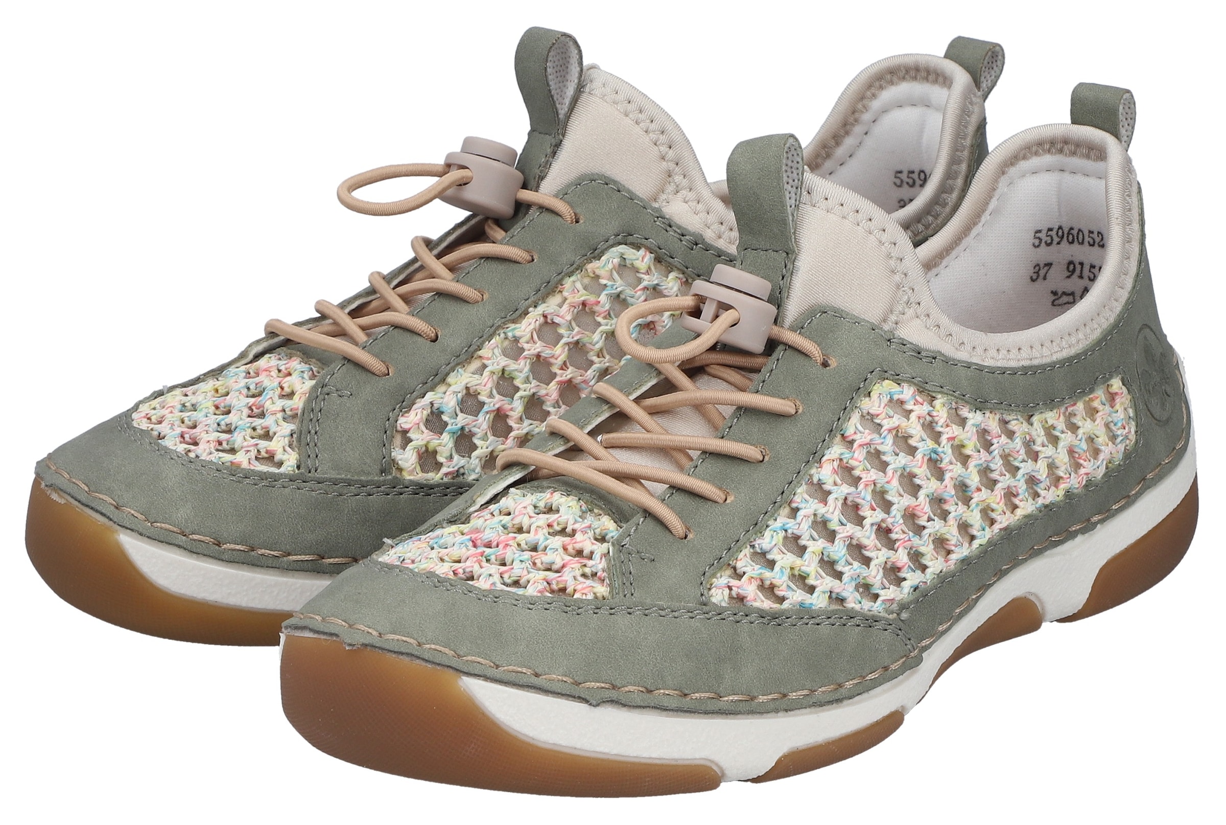 Rieker Slip-On Sneaker  Slipper, Freizeitsneaker, Halbschuh mit Schnellverschluss