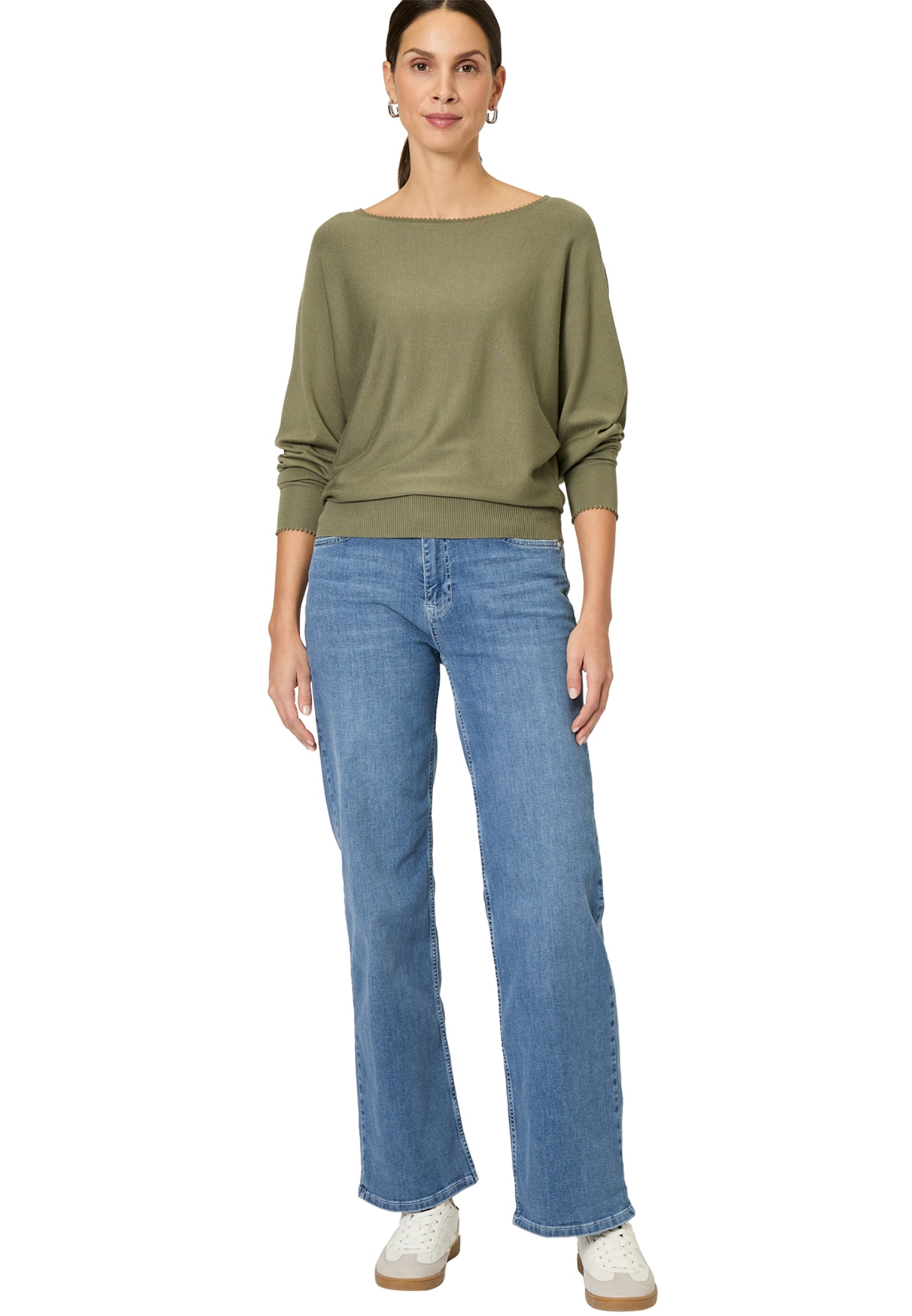 Zero Strickpullover »zero Strickpullover mit U-Boot Ausschnitt«, (1 tlg.), Plain/ohne Details