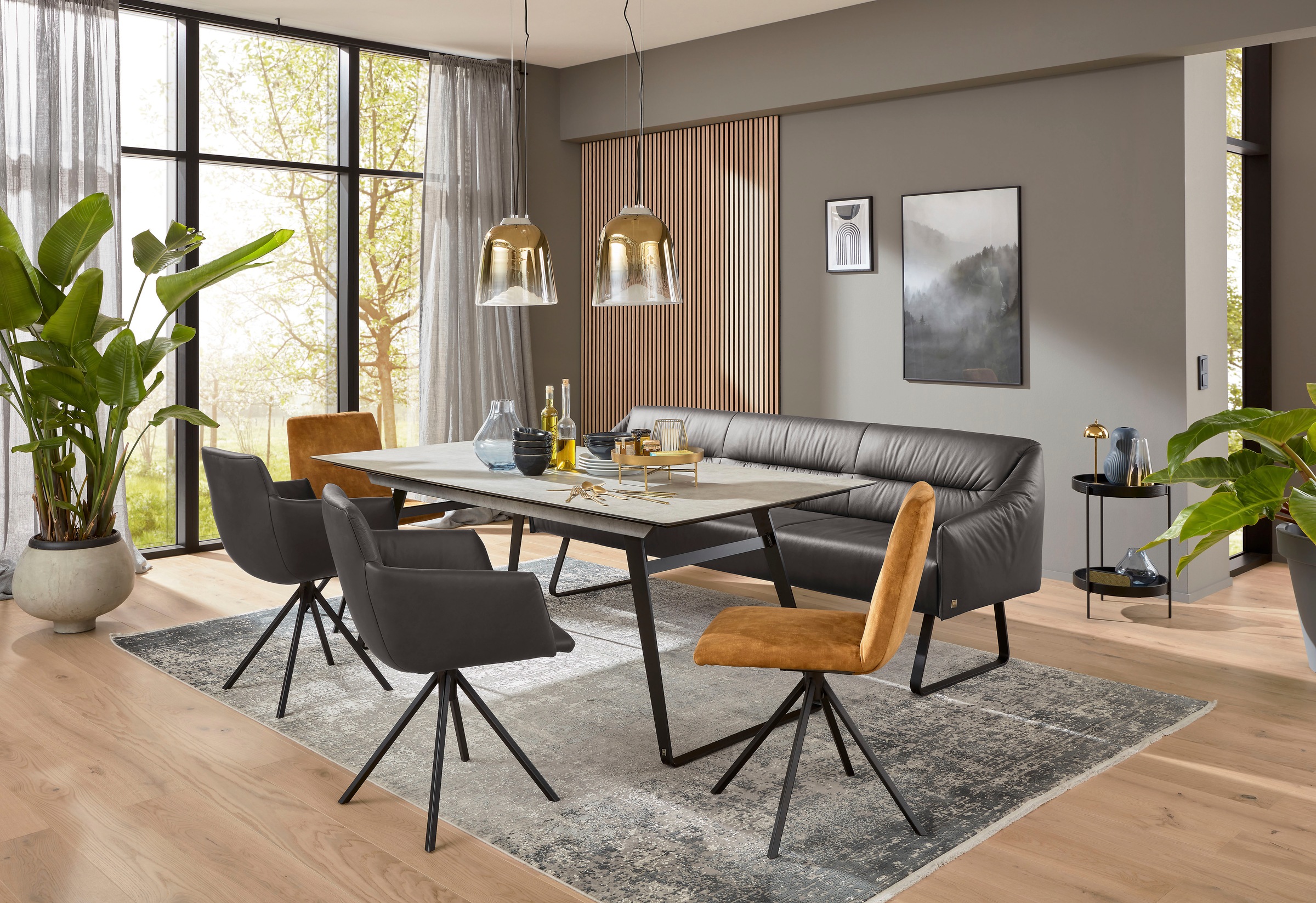 Musterring Essbank "JustB SP500" 1 Stk. tlg. Metallkufe schwarz, verschiede günstig online kaufen