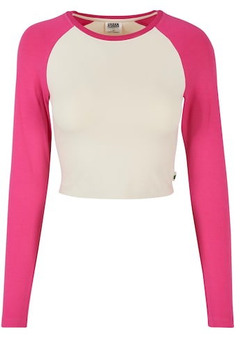 URBAN CLASSICS Longsleeve »Damen Ladies Organic Cropp...