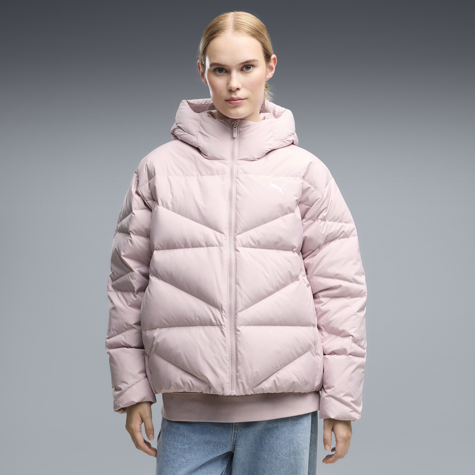 PUMA »Daunen-Pufferjacke mit Kapuze Damen«
