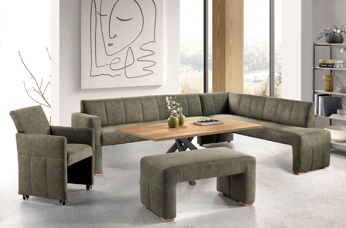 exxpo - sofa fashion Essbank elegant und modern mit hohem Sitzkomfort günstig online kaufen