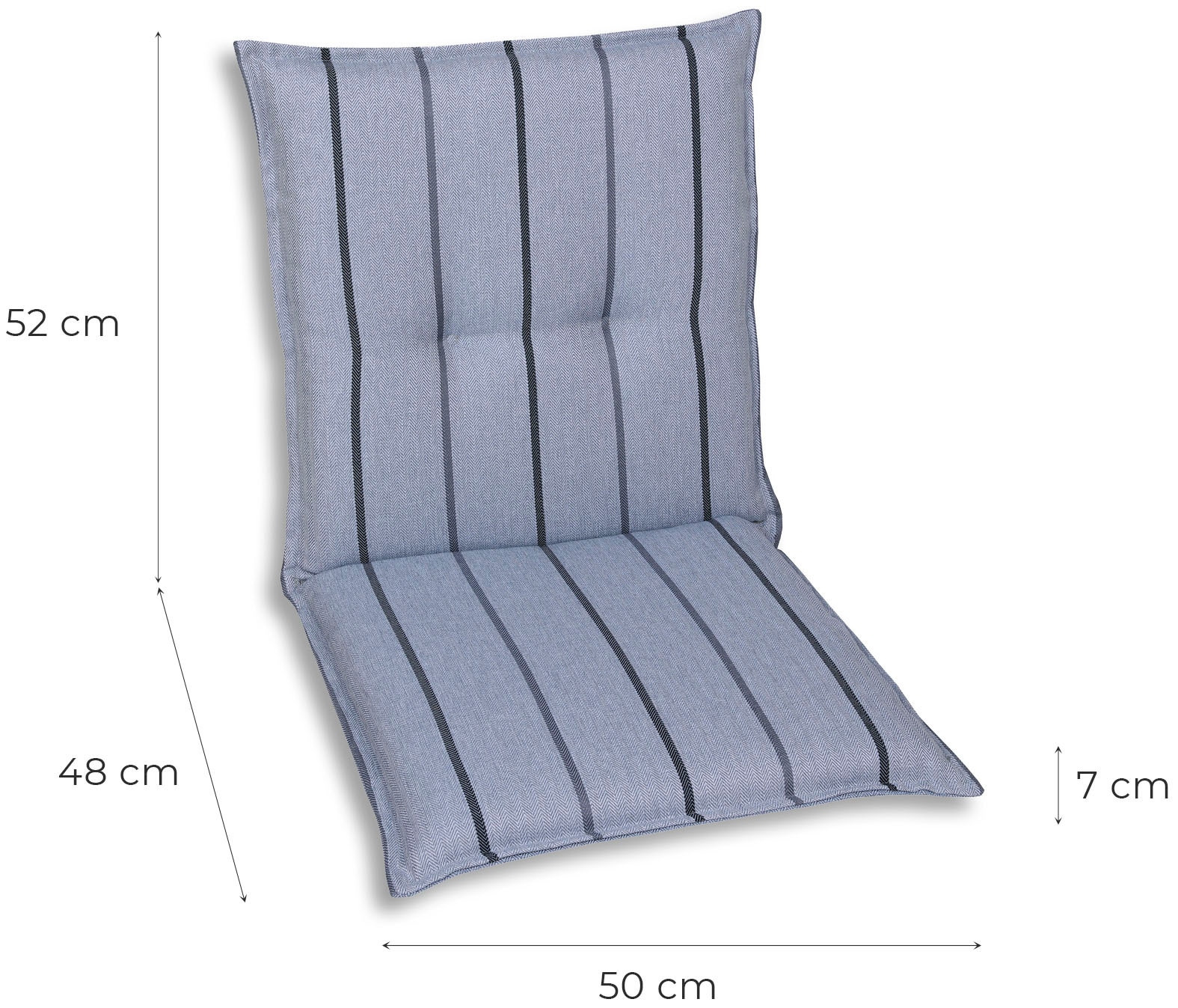 GO-DE Sesselauflage »Sesselauflage nieder«, Olefin