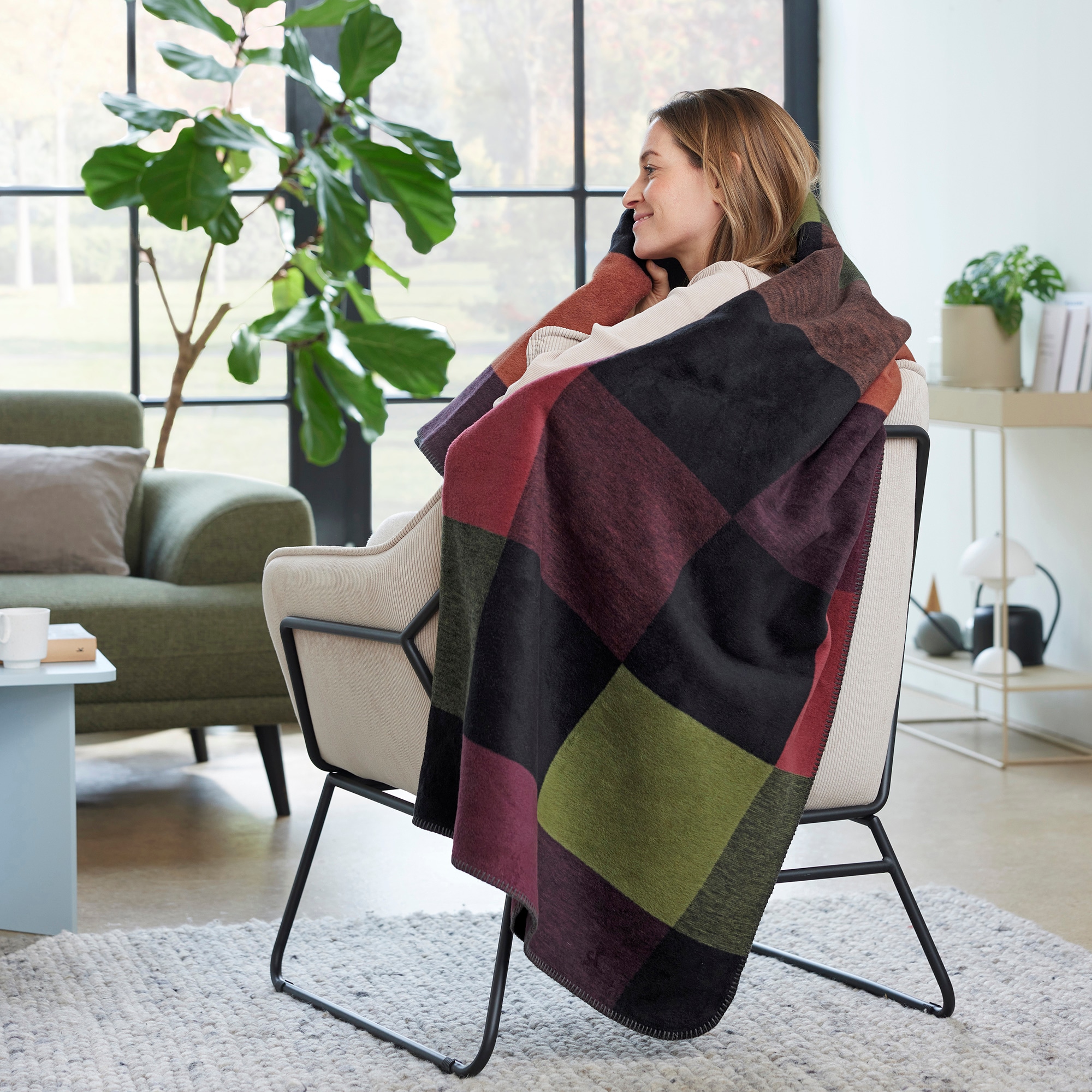 IBENA Wohndecke »Bolton«, mit elegantem Karo