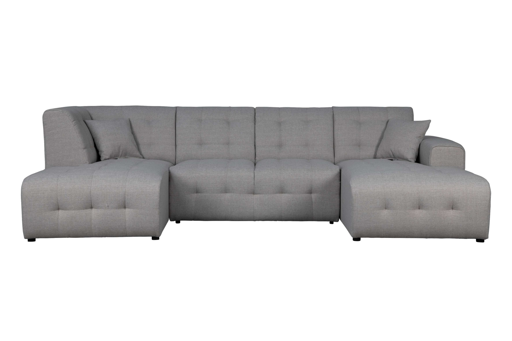 Home affaire Wohnlandschaft »Nosia U-Form«, incl. 2 Zierkissen, mit feiner Steppung