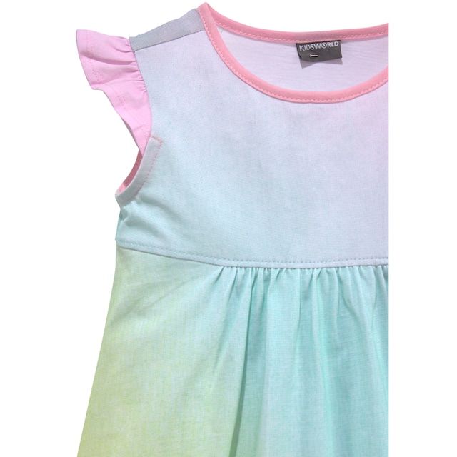 KIDSWORLD Jerseykleid, mit kleinen Flügelärmeln online bestellen | BAUR