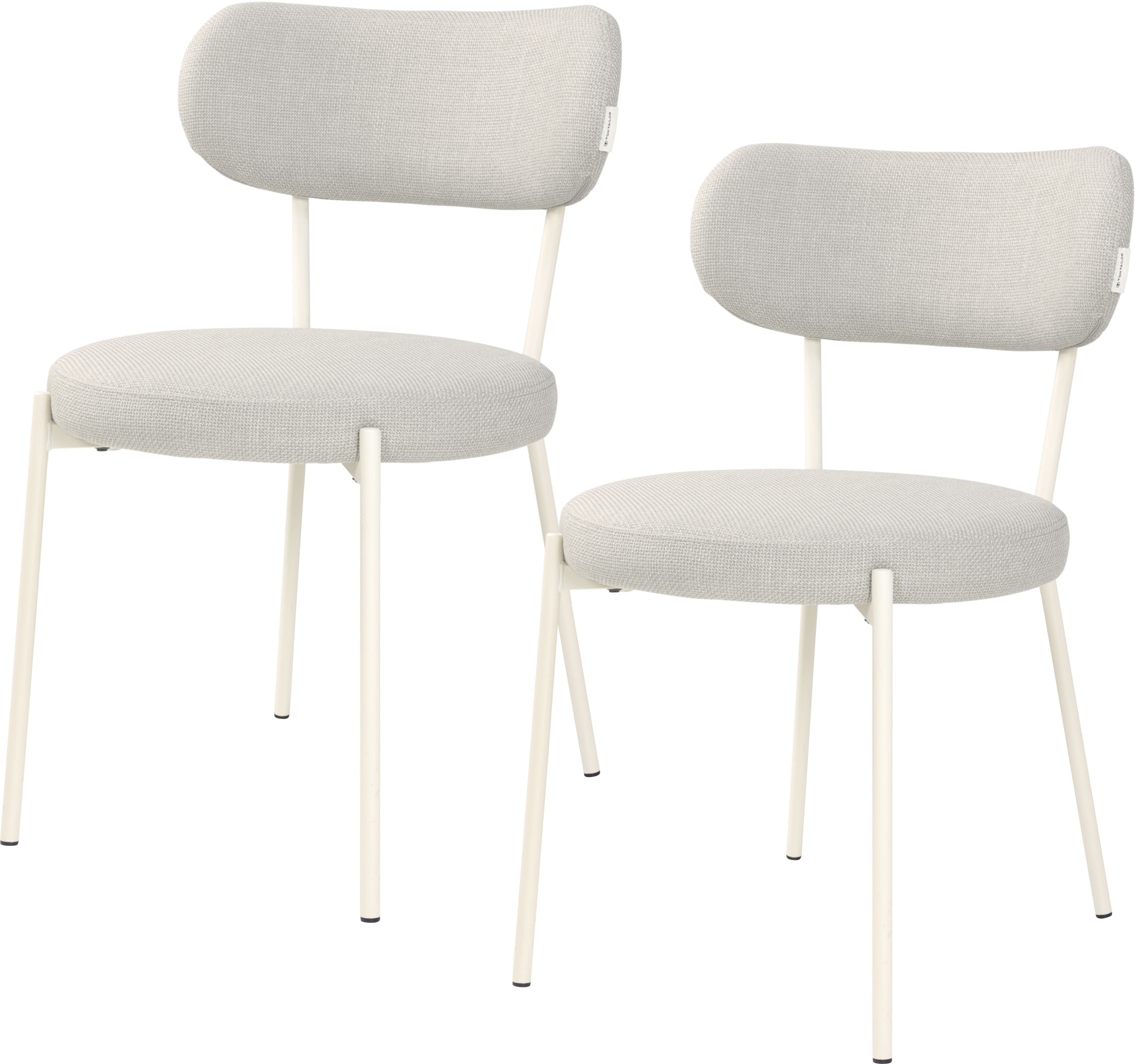 TOM TAILOR HOME 4-Fußstuhl "SOFT PAD CHAIR", (Set), 2 St., Webstoff, Esszim günstig online kaufen