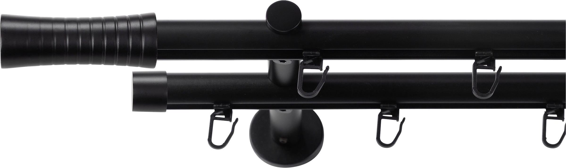 SN DECO GROUP Gardinenstange Ø 19 mm 2 läufig-läufig Fixmaß;kürzbar