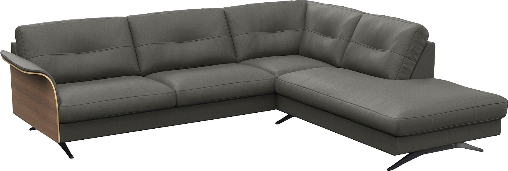 FLEXLUX Ecksofa »Glow bequem und komfortabel durch hochwertigen Sitzaufbau, L-Form«, Skandinavisches Design, In hochwertiger Verarbeitung