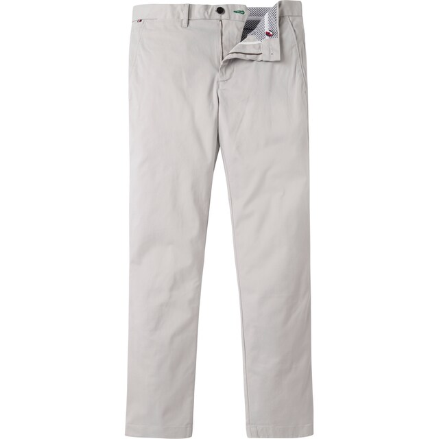 für mit der Chinohose über PIMA Tommy Labelflag CHINO Gesäßtasche »BLEECKER dezenter ▷ BAUR 1985 Hilfiger COTTON«, |