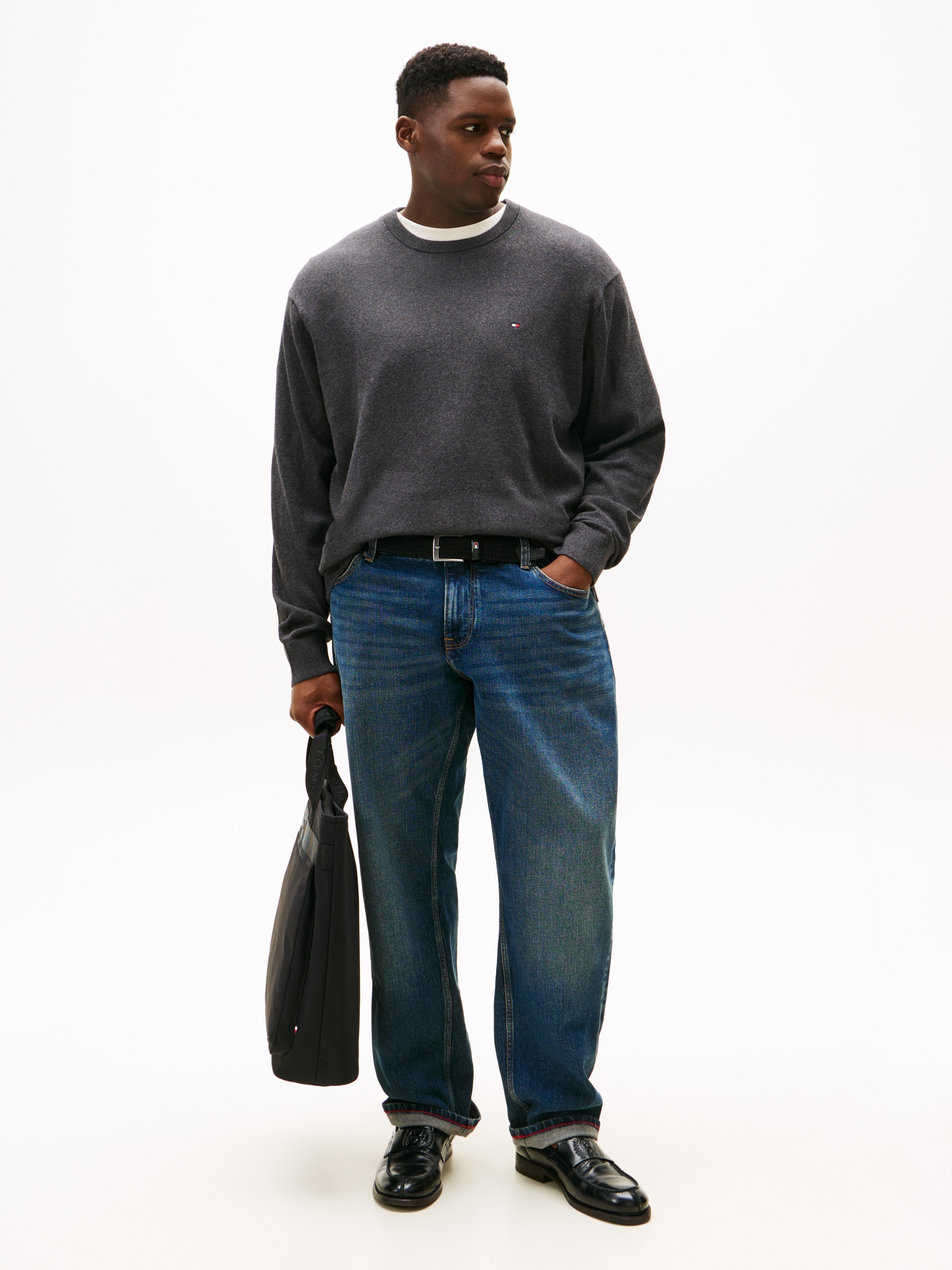 Tommy Hilfiger Big & Tall Rundhalspullover »BT-PIMA ORG CTN CASHMERE CN-B«