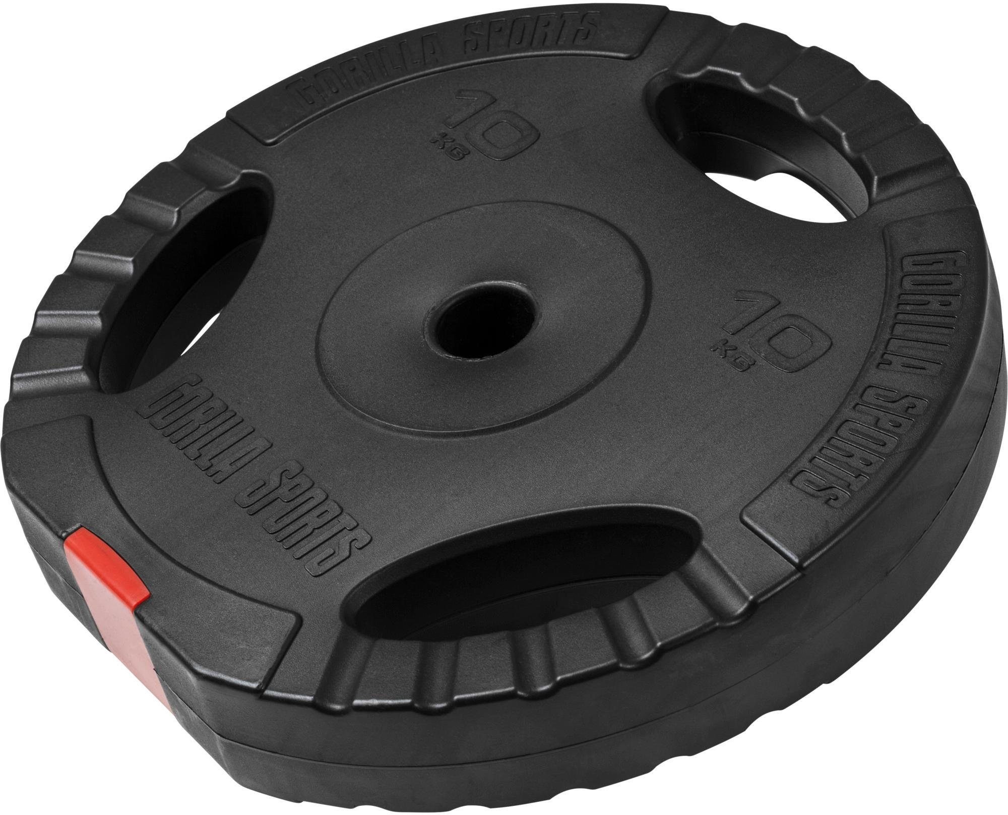  Hantelscheiben "hantelscheibe Kunststoff Gripper 10 Kg"