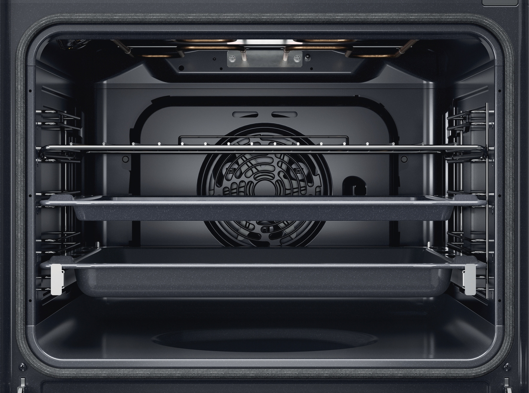 BAUKNECHT Backofen-Set »BAKO 820 Pyro Steam«, mit 1-fach-Teleskopauszug, (Set, 2 St.), GentleSteam - für ein saftiges Inneres und ein knuspriges Äußeres