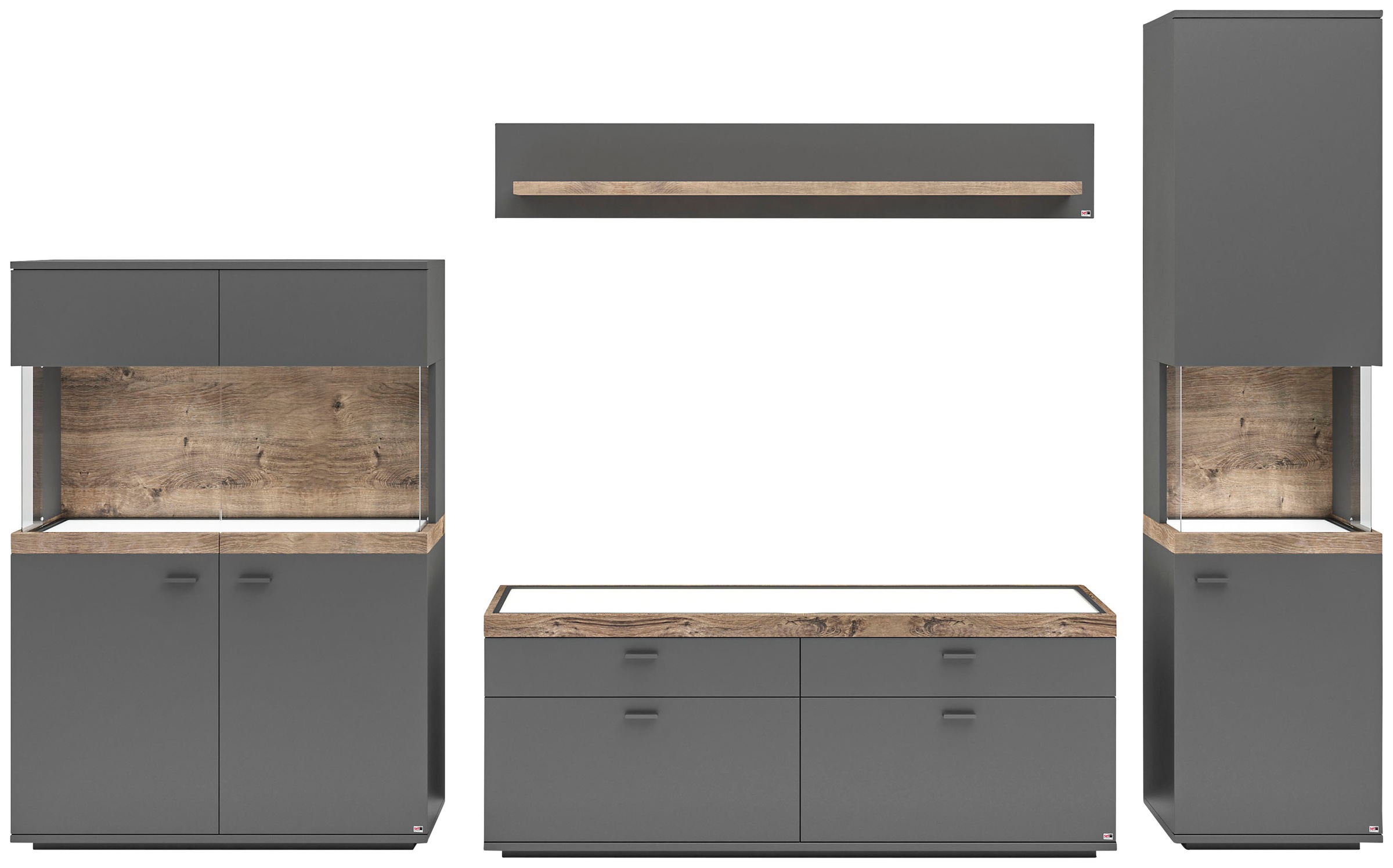 set one by Musterring Wohnwand "Lancaster" Bitte bei den Artikelnummern günstig online kaufen