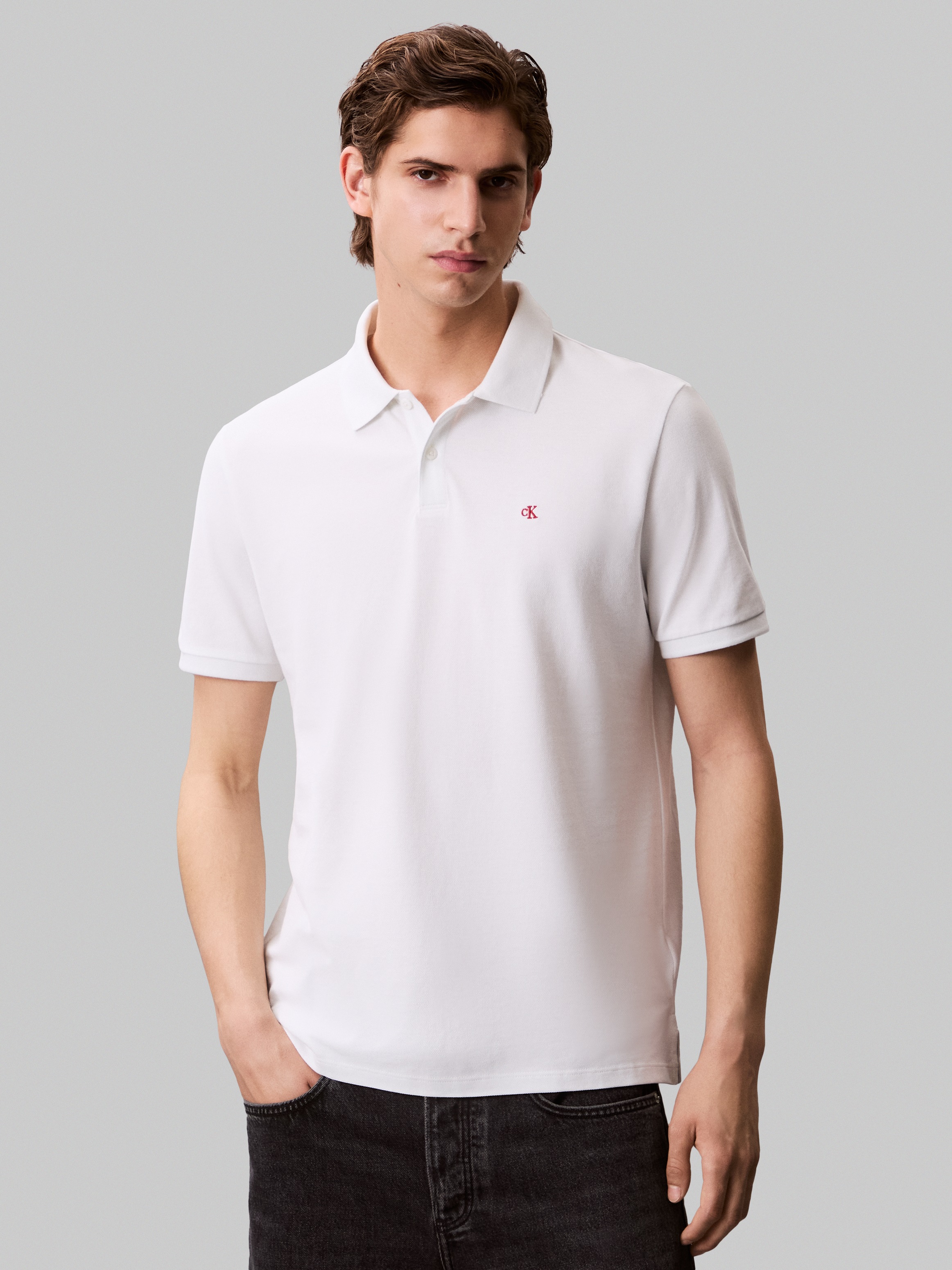 Calvin Klein Jeans Poloshirt "SS CASUAL PIQUE CLASSIC POLO", Mit Rundhalsau günstig online kaufen