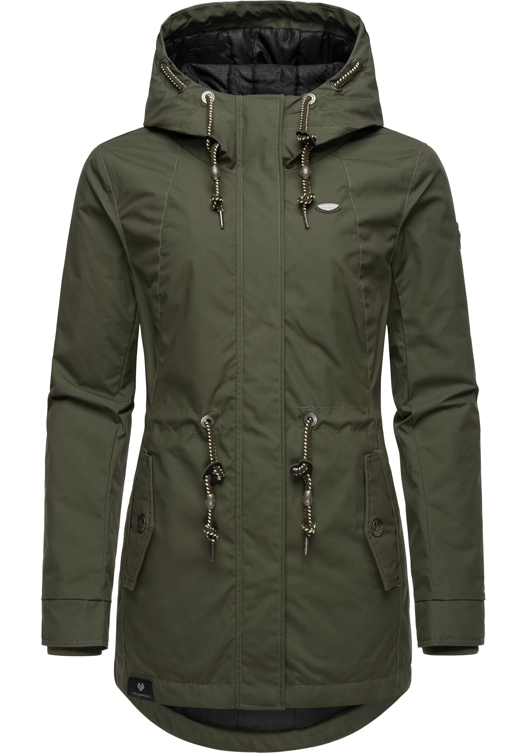Ragwear Winterjacke »Monadis Black Label«, mit Kapuze, stylischer Winterparka für die kalte Jahreszeit
