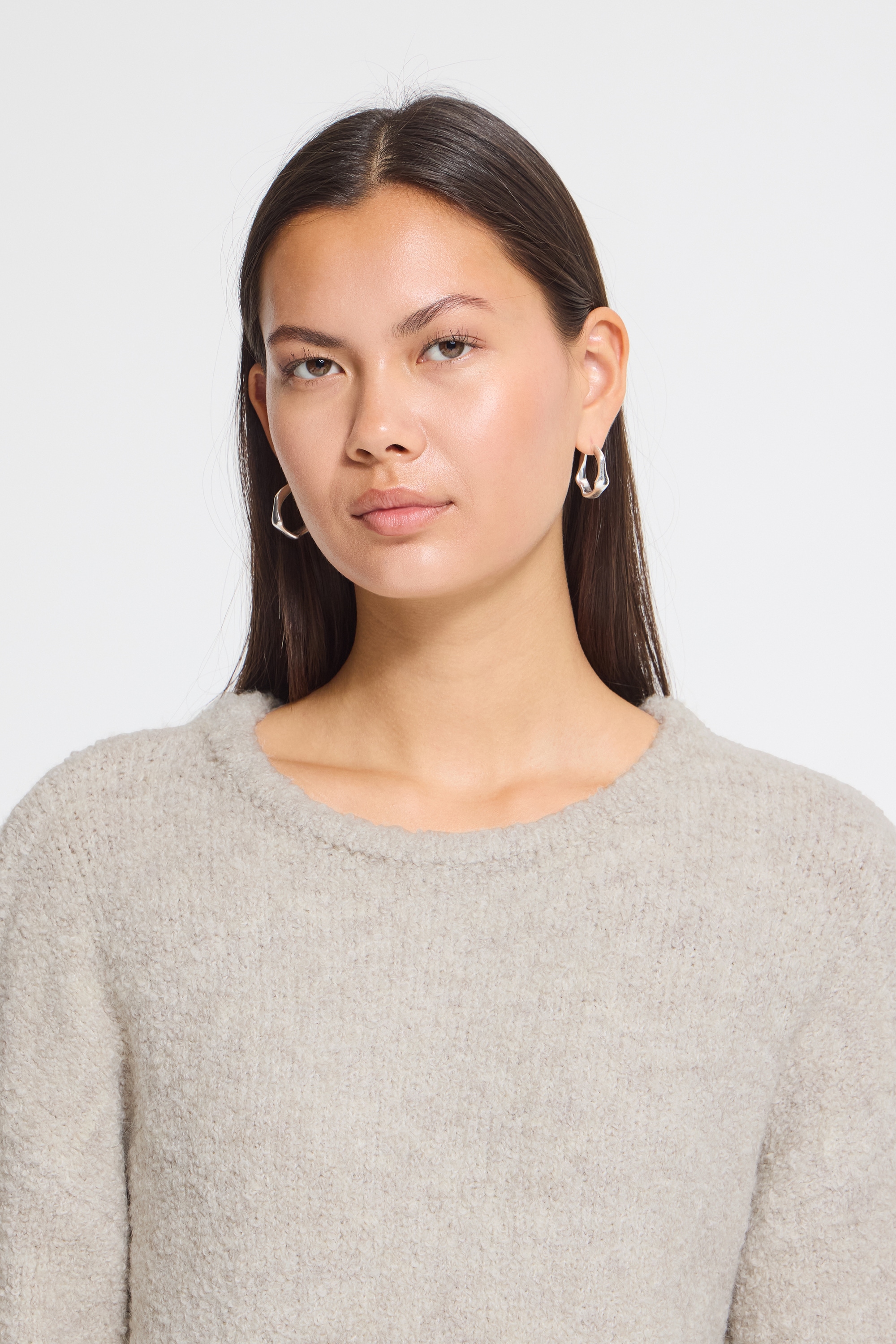 Ichi Strickpullover »Damen Strickpullover langarm IHSARISA«