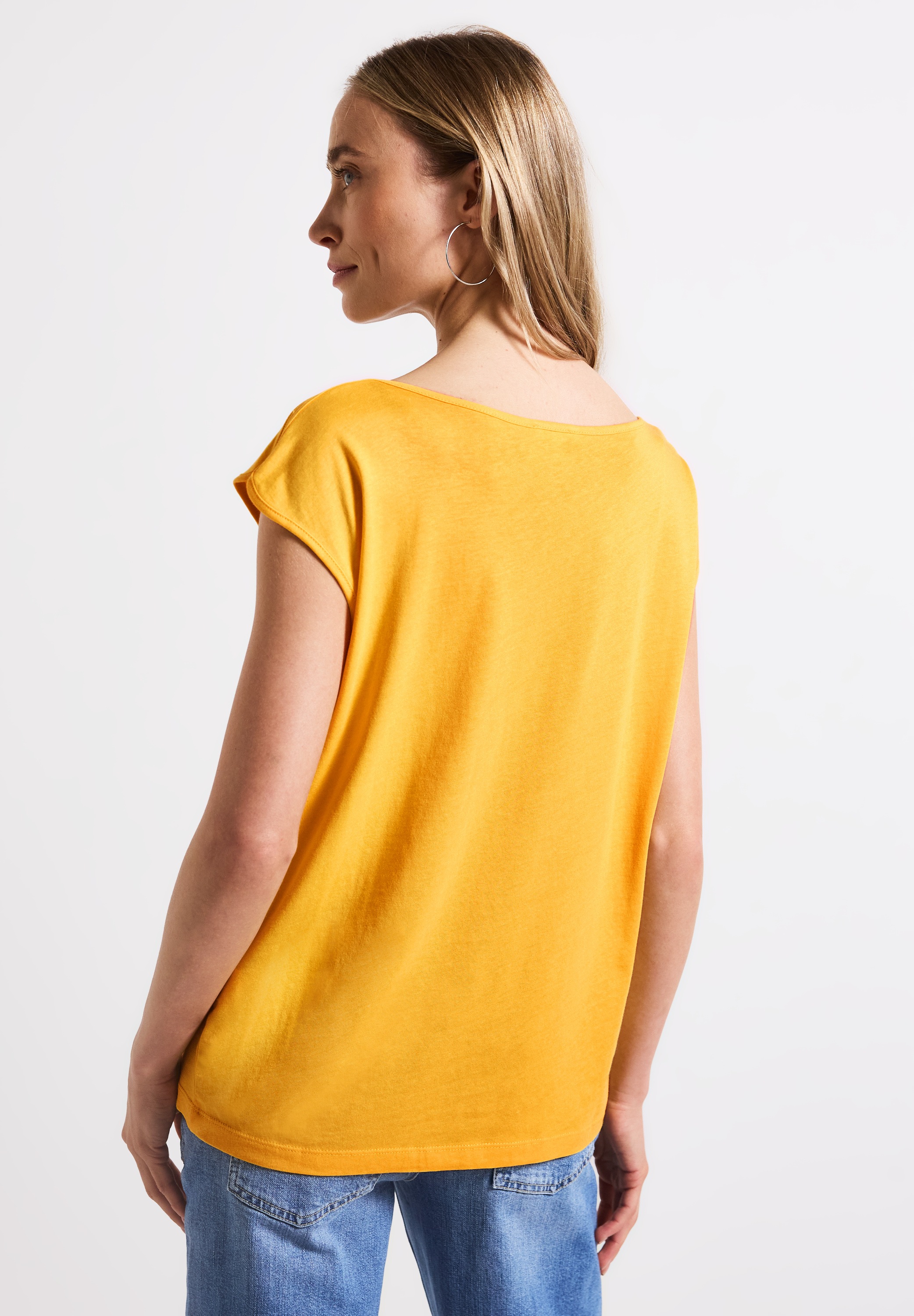 STREET ONE T-Shirt, mit U-Boot-Ausschnitt günstig online kaufen