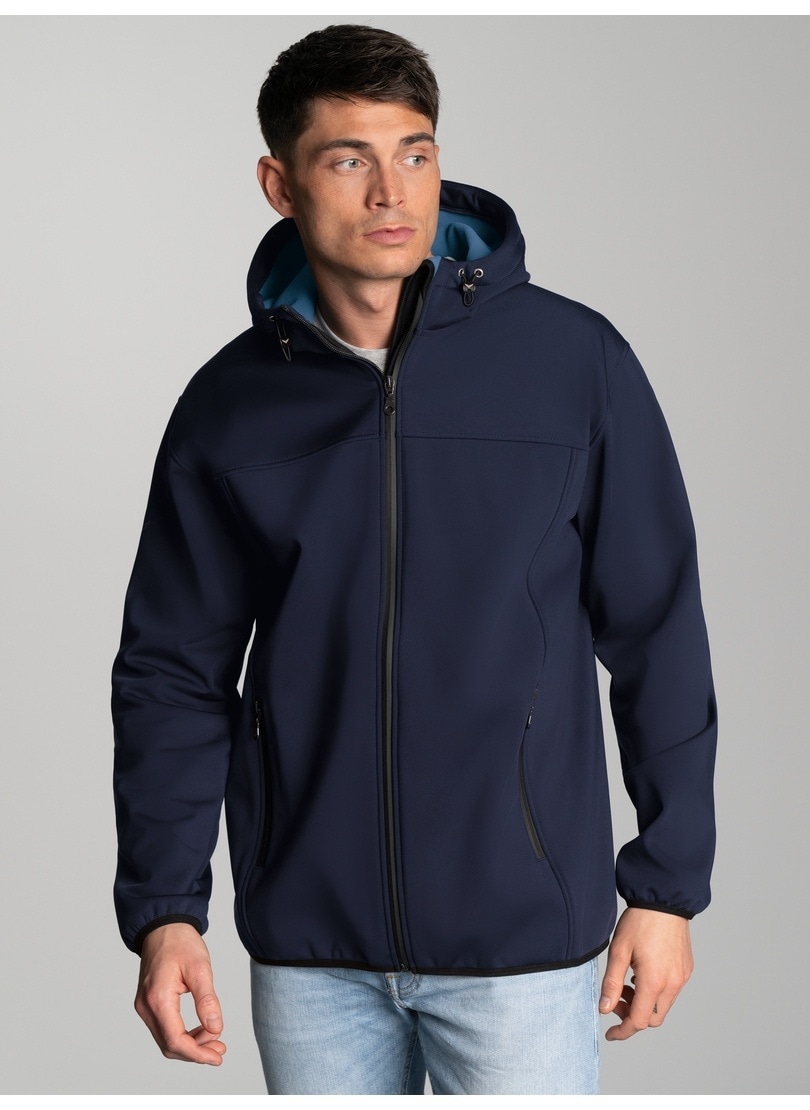 Trigema Softshelljacke "TRIGEMA Klassische Softshell–Kapuzenjacke" 1 Stk. tlg.