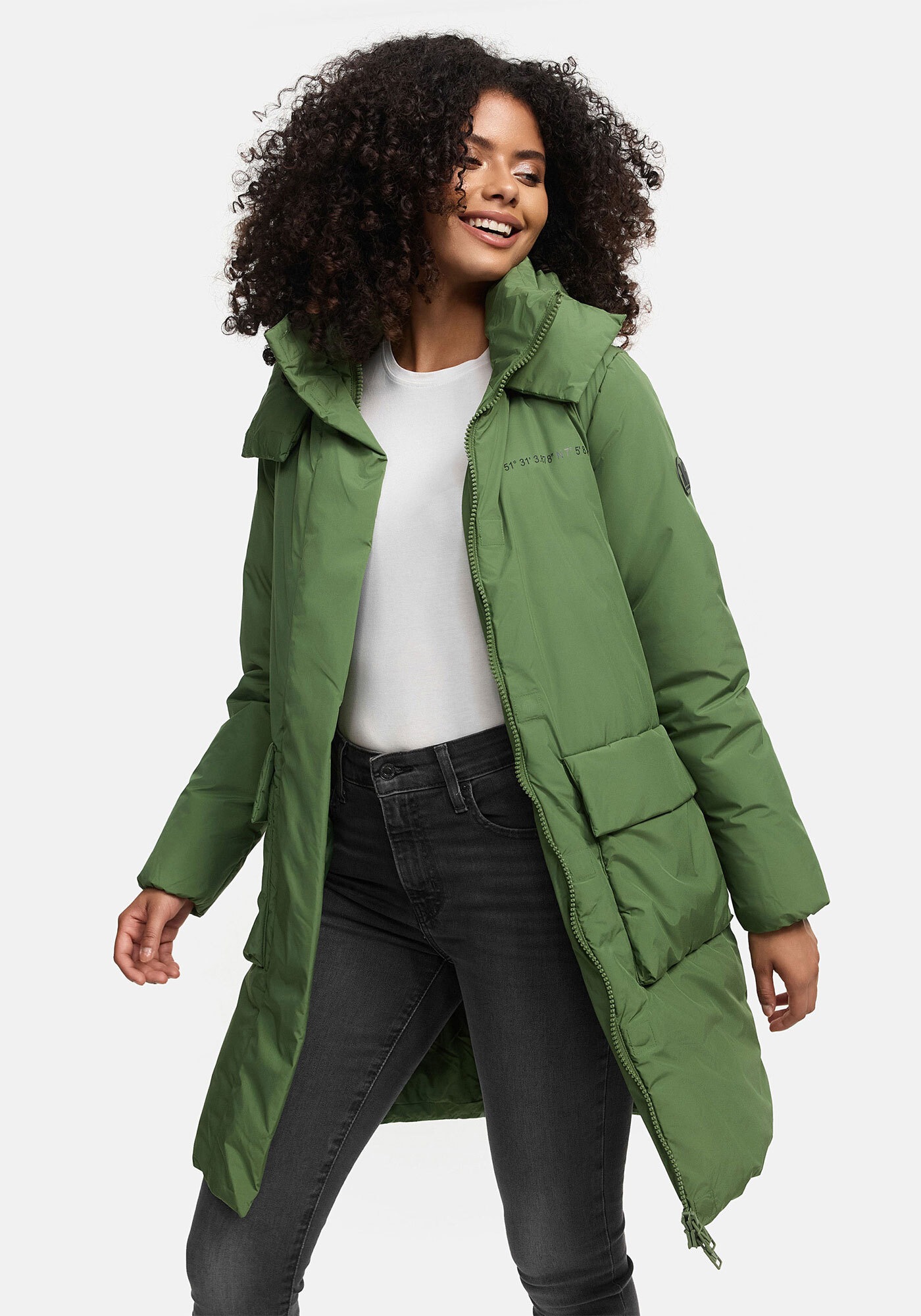 Marikoo Winterjacke »Nanami« mit großer Kapuze