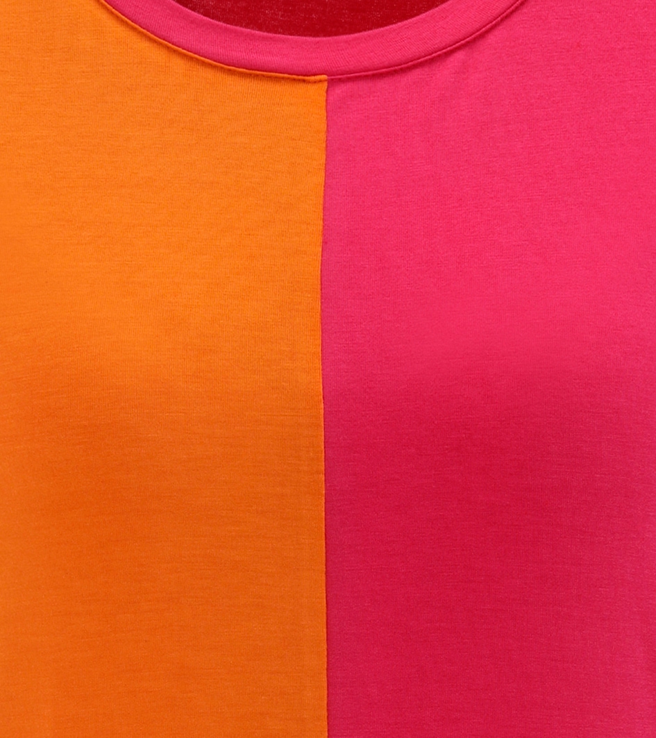 Aniston SELECTED T-Shirt, mit trend- und farbstarken Colorblock - NEUE KOLLEKTION